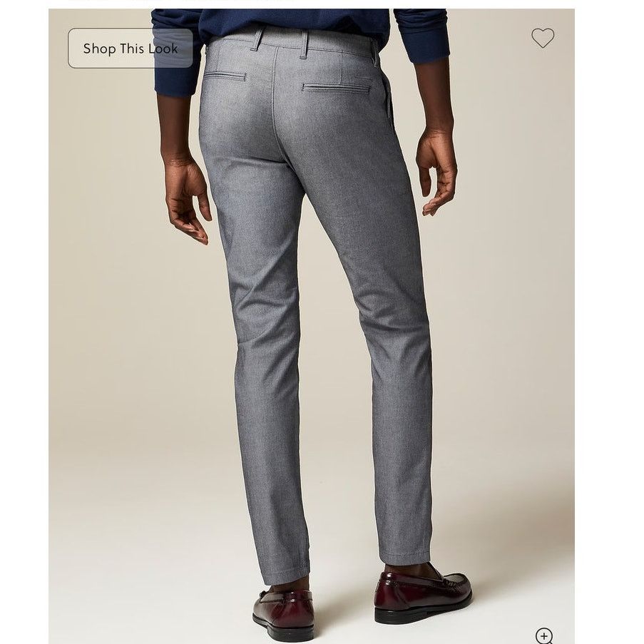 J.Crew J.Crew Men's 484 Slim-fit tech Oxford Work Pant Sz 31x32 NWT Size US 31 - 4 Thumbnail