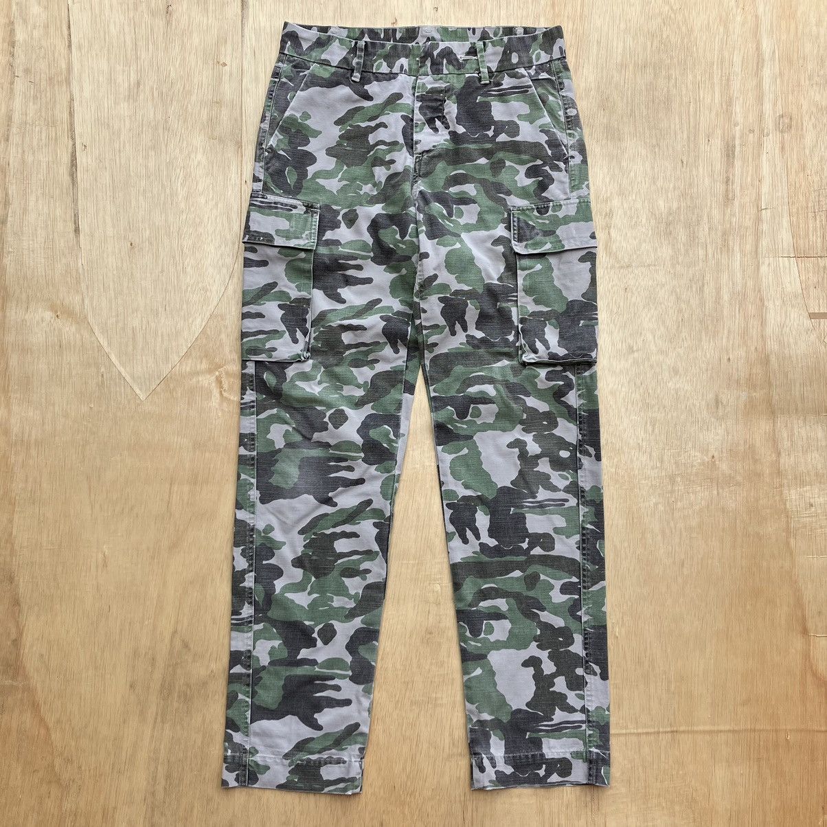 Japanese Brand VIOLET BUFFALO WALLOWS CAMO CARGO Size US 31 - 1 Thumbnail