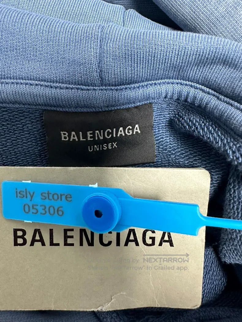 Balenciaga Balenciaga Letter Printed Hooded Long Sleeve Sweatshirt Size US XL / EU 56 / 4 - 4 Thumbnail