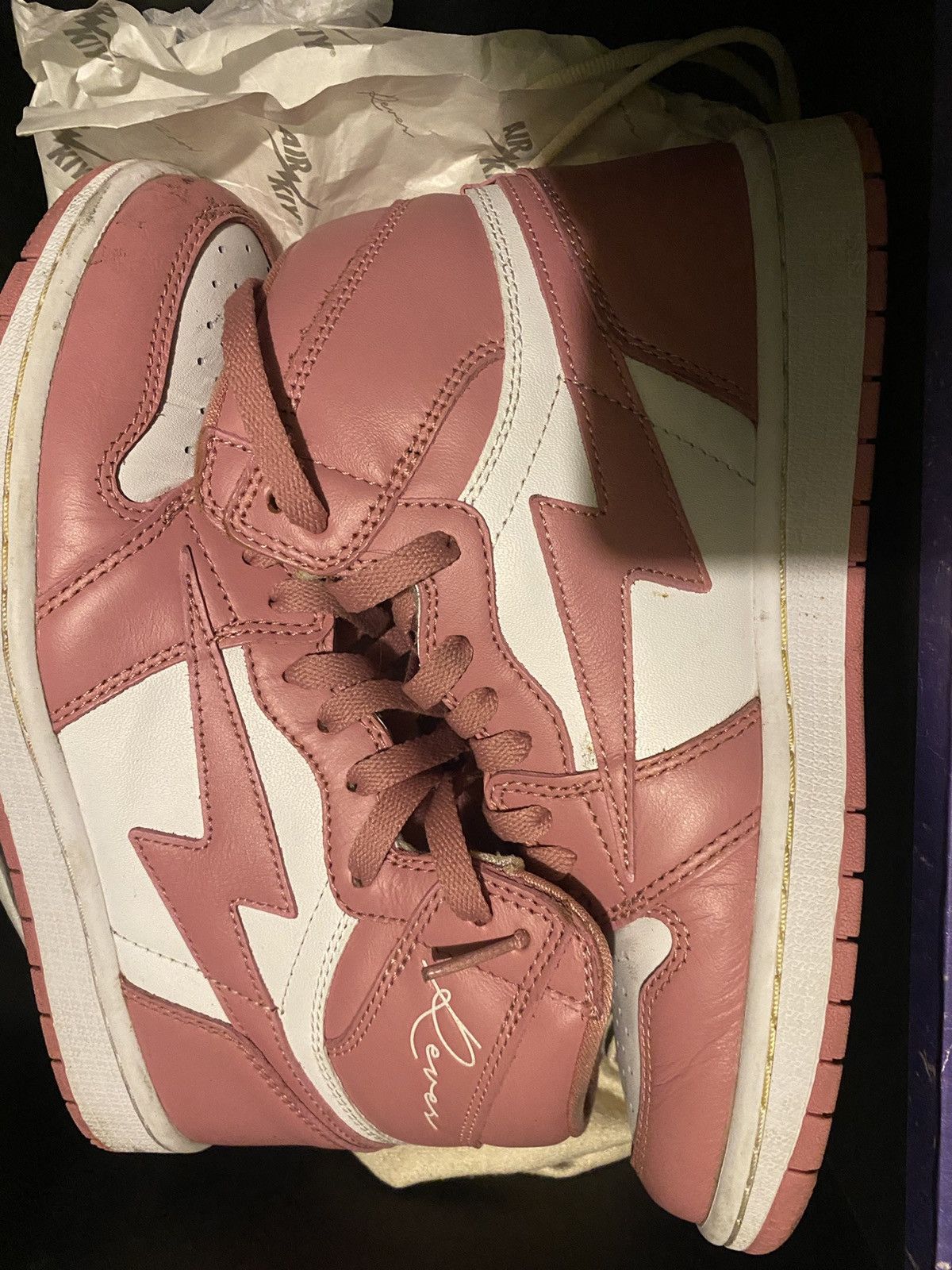 Kool Kiy/Air Kiy Reves Paris Pink White Rose (Size 8)