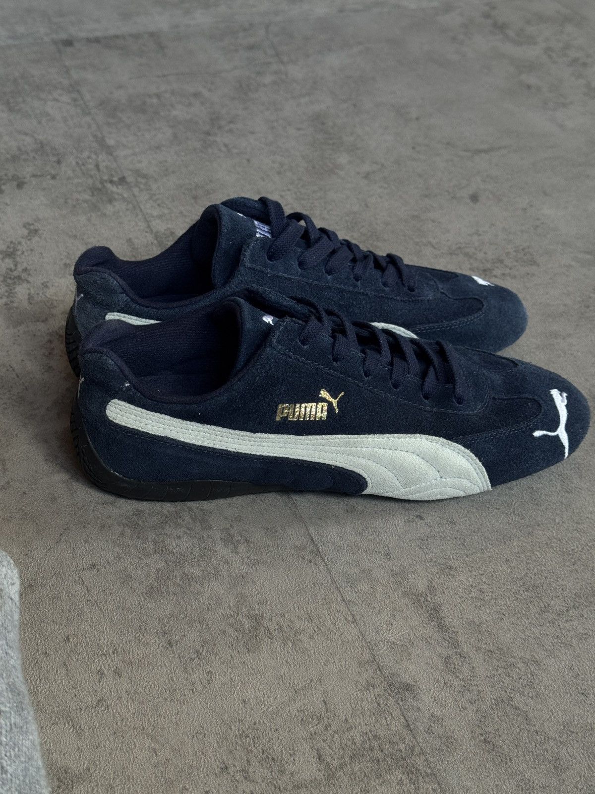 Puma Puma Speed Cat Suede Leather Blue White Sneakers Size US 7.5 / EU 40-41 - 2 Thumbnail
