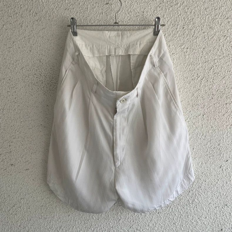 Yohji Yamamoto Yohji Yamamoto size m Black and white silk shorts Size US 28 / EU 44 - 3 Thumbnail
