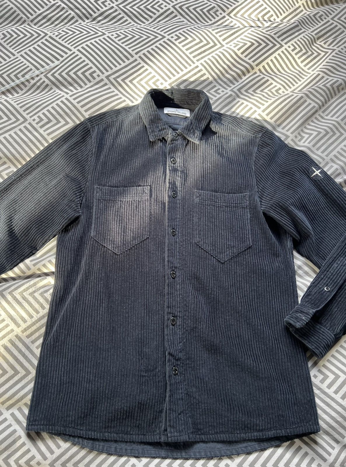 Stone Island Stone Island | Corduroy Overshirt | Black | Size S Size US S / EU 44-46 / 1 - 8 Thumbnail