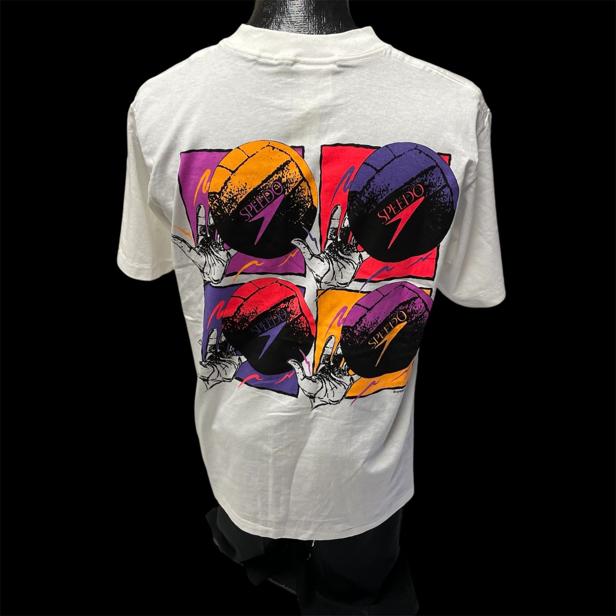 Speedo NWT NOS NEW Vtg Speedo NEON VOLLEYBALL 1991 T Shirt Size US L / EU 52-54 / 3 - 4 Thumbnail