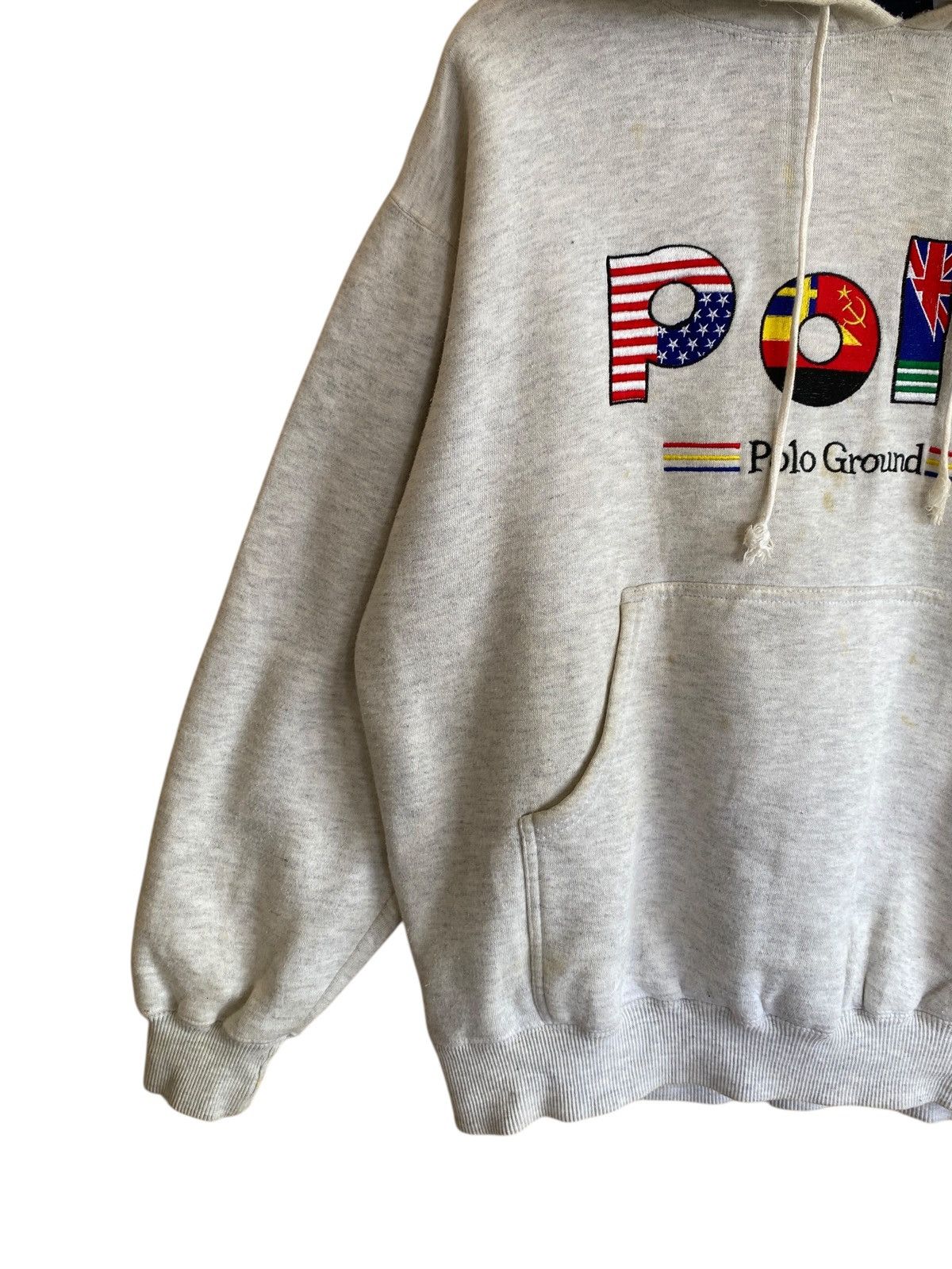 Polo Ralph Lauren Vintage Brand Polo Ground Spell Out Hoodie 1990s Size US L / EU 52-54 / 3 - 3 Thumbnail