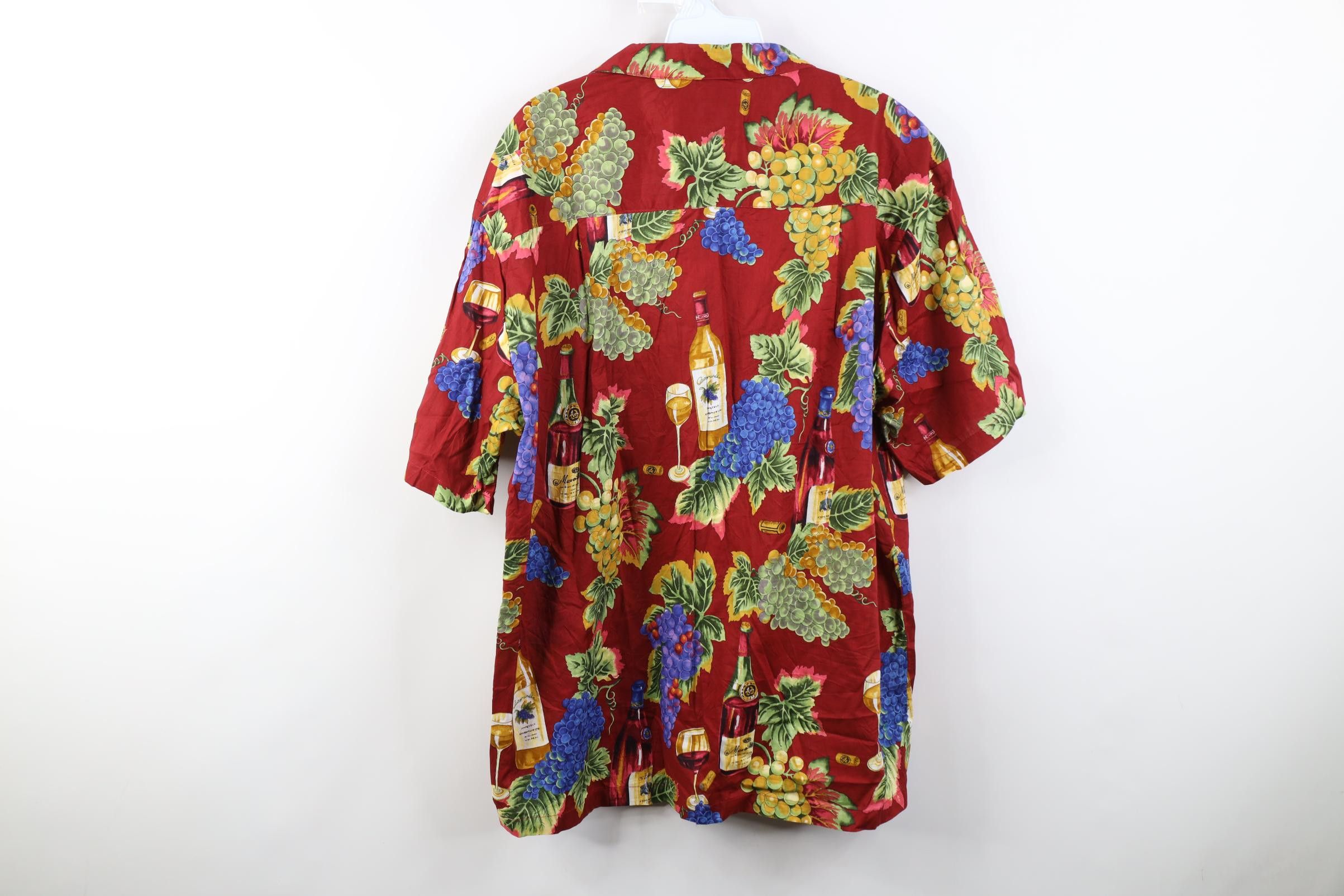 Vintage Vintage 90s Streetwear Wine Grapes Beach Luau Button Shirt Size US L / EU 52-54 / 3 - 9 Thumbnail