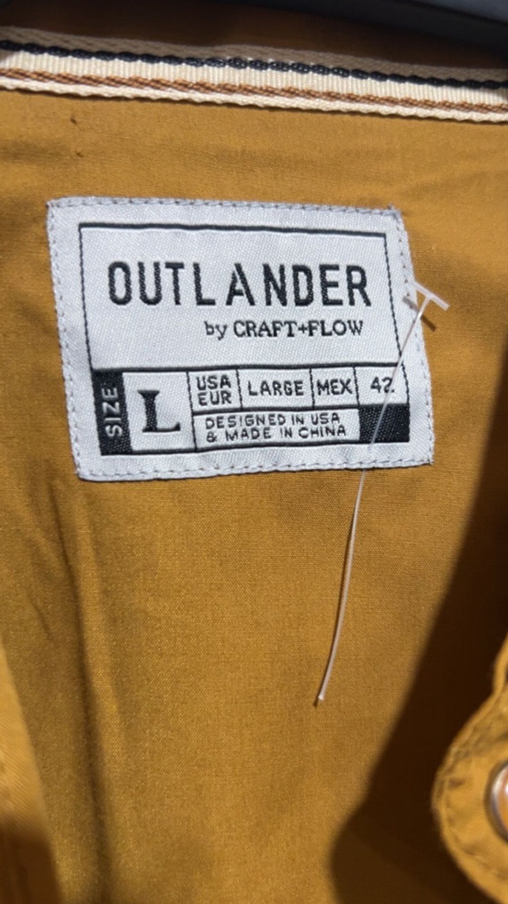 Other Men's OUTLANDER by CRAFT+FLOW Casual Button Down Shirt L Size US L / EU 52-54 / 3 - 6 Thumbnail