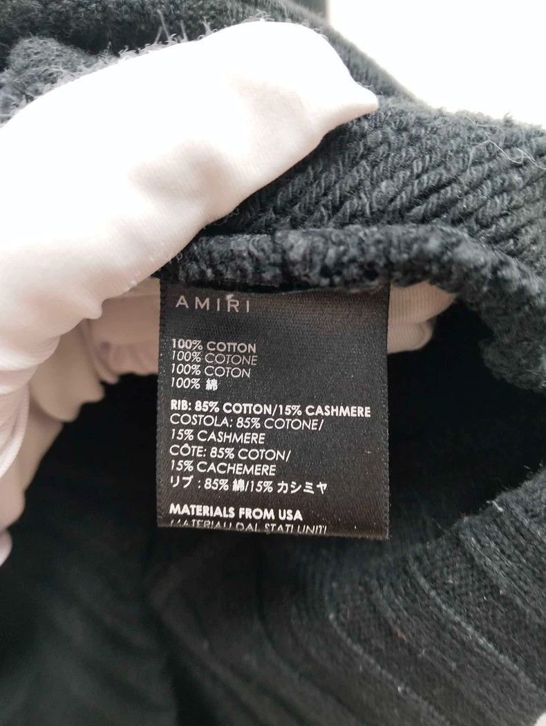 Amiri Amiri Bone black hooded pullover sweatshirt size 38 -DMC Size US M / EU 48-50 / 2 - 4 Thumbnail