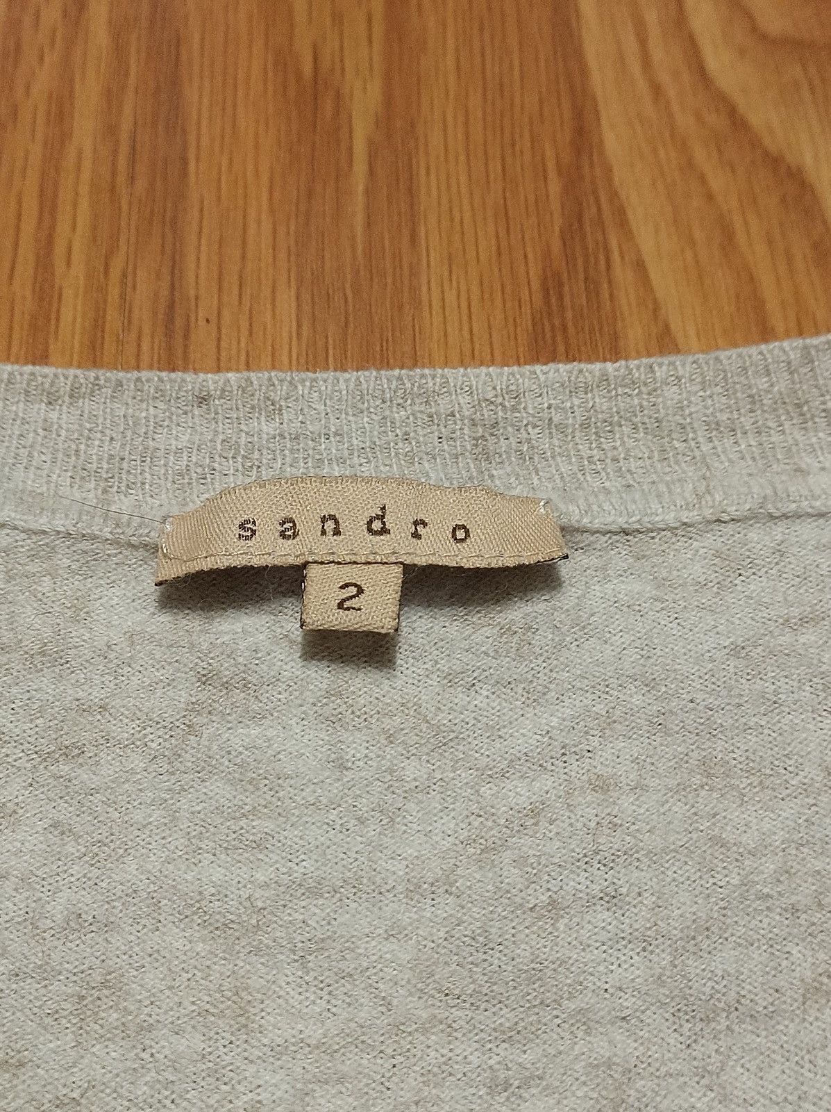 Sandro SANDRO Paris Beige Wool Women’s Sweater Size 2 M Size M / US 6-8 / IT 42-44 - 11 Thumbnail