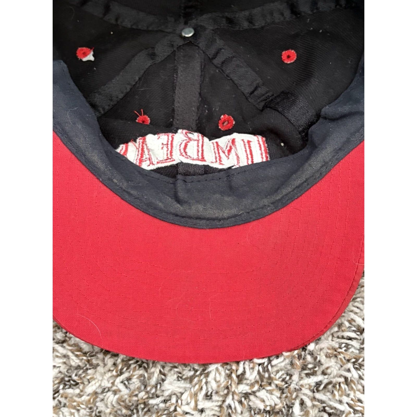 Spell VINTAGE Jim Beam Hat Kentucky Bourbon Whiskey Spell Out Logo Snap Back Baseball Cap One Size Size ONE SIZE - 7 Thumbnail