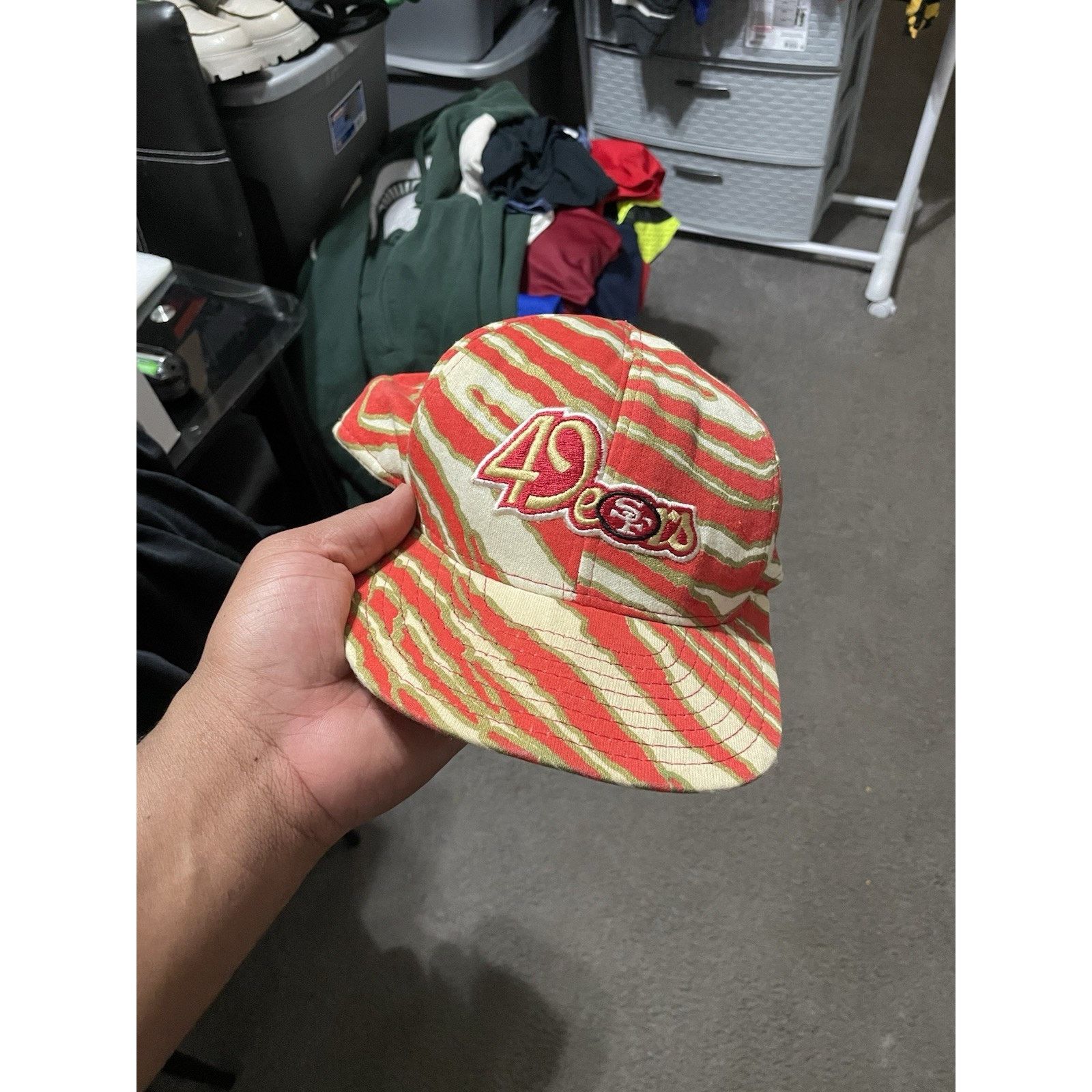 Zubaz VTG Rare Zubaz San Francisco 49ers Made In USA Snapback Hat Size ONE SIZE - 1 Thumbnail