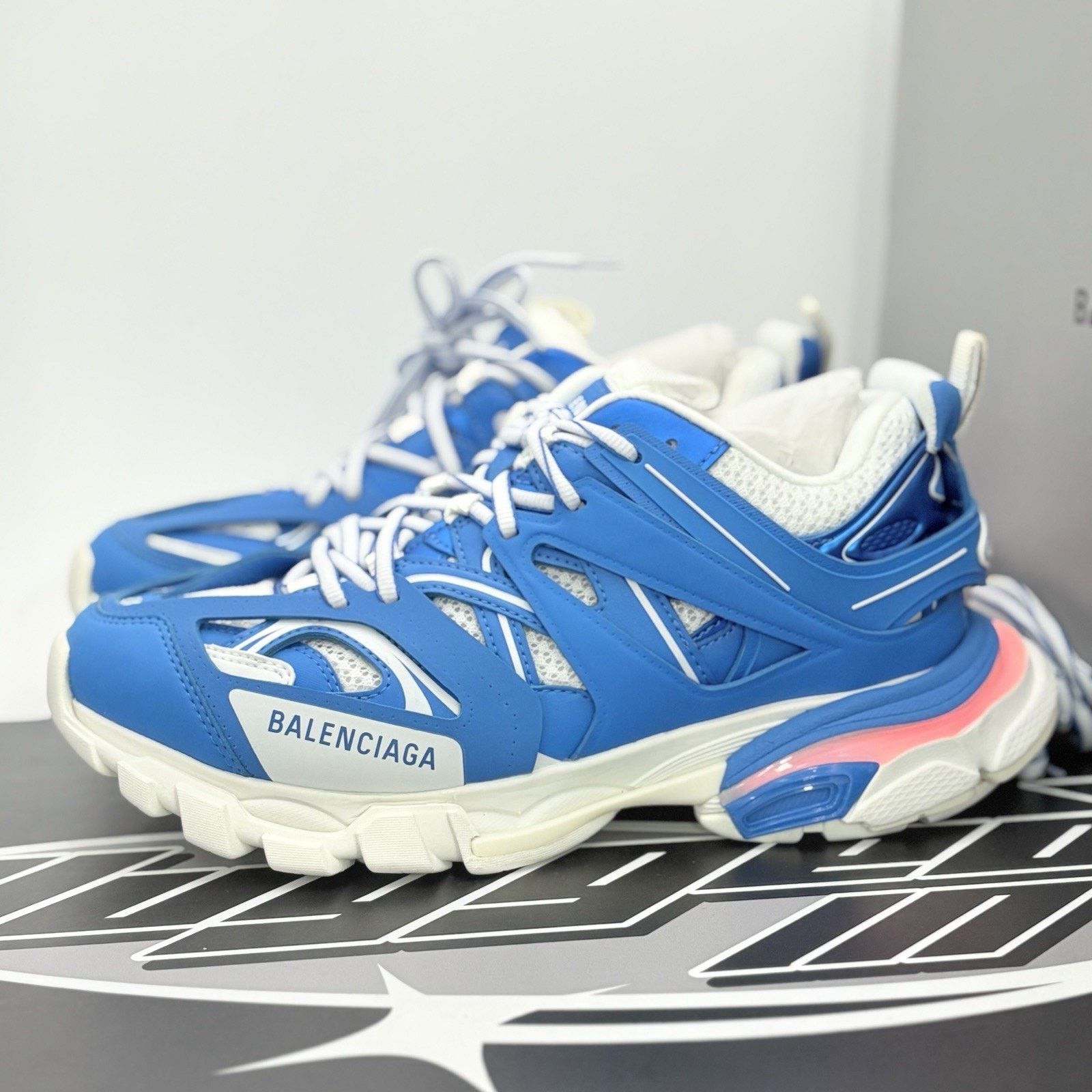 Balenciaga Balenciaga Track LED Sneaker ' White Blue ' | BRAND NEW Size US 6 / EU 39 - 1 Thumbnail