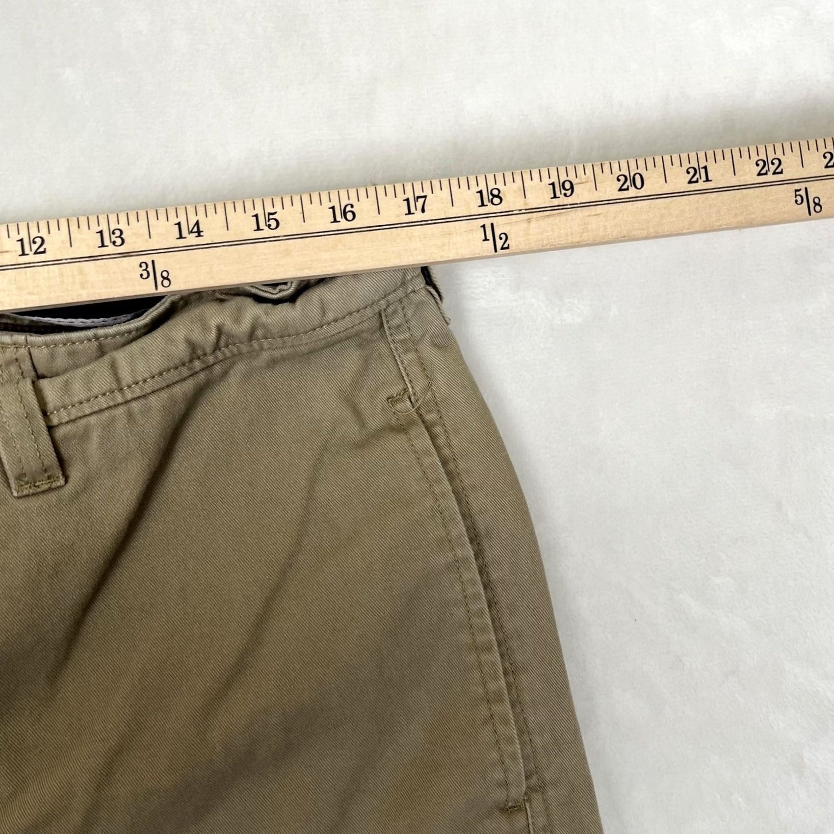 Anchor Blue VINTAGE Anchor Blue Pants Mens 34x34 Beige Chino Straight Leg Casual Twill 34 Inseam, Cotton, Flat Front, Pockets, Zip, Regular Fit Mens Size US 34 / EU 50 - 5 Thumbnail