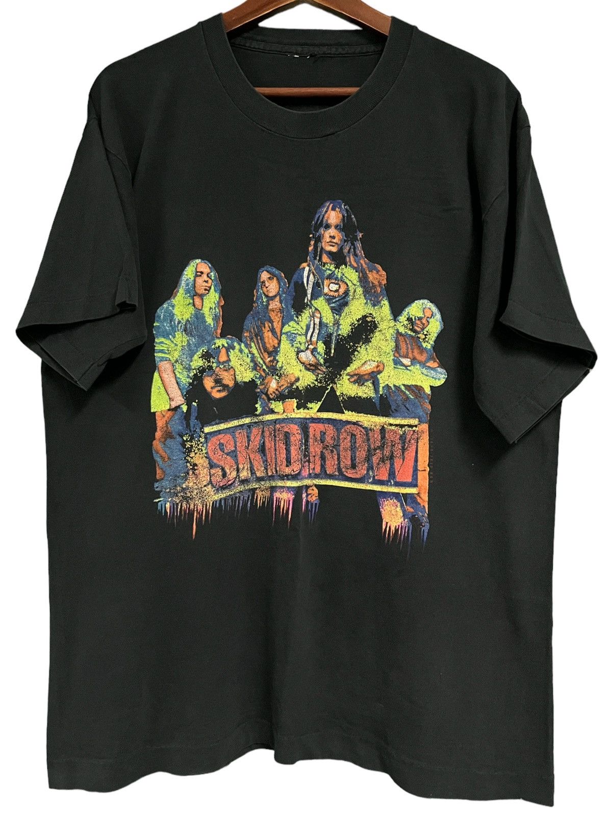 image of Band Tees x Vintage Skid Row 90's T Shirt in Black, Men's (Size Large)