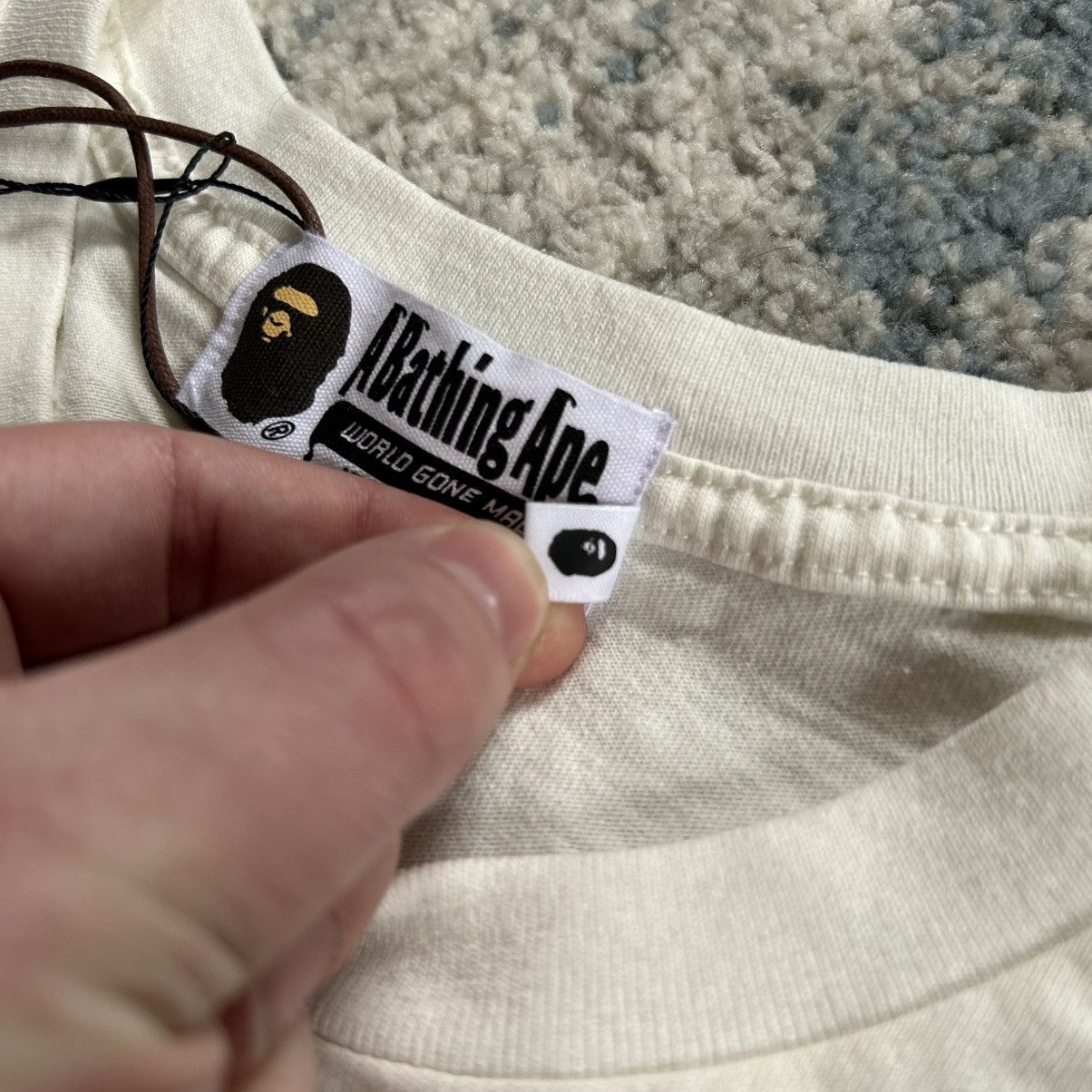 Bape × Union LA A BATHiNG APE x UNiON LOS ANGELES BAPESTA ASNKA TEE CREAM Size US XL / EU 56 / 4 - 9 Thumbnail