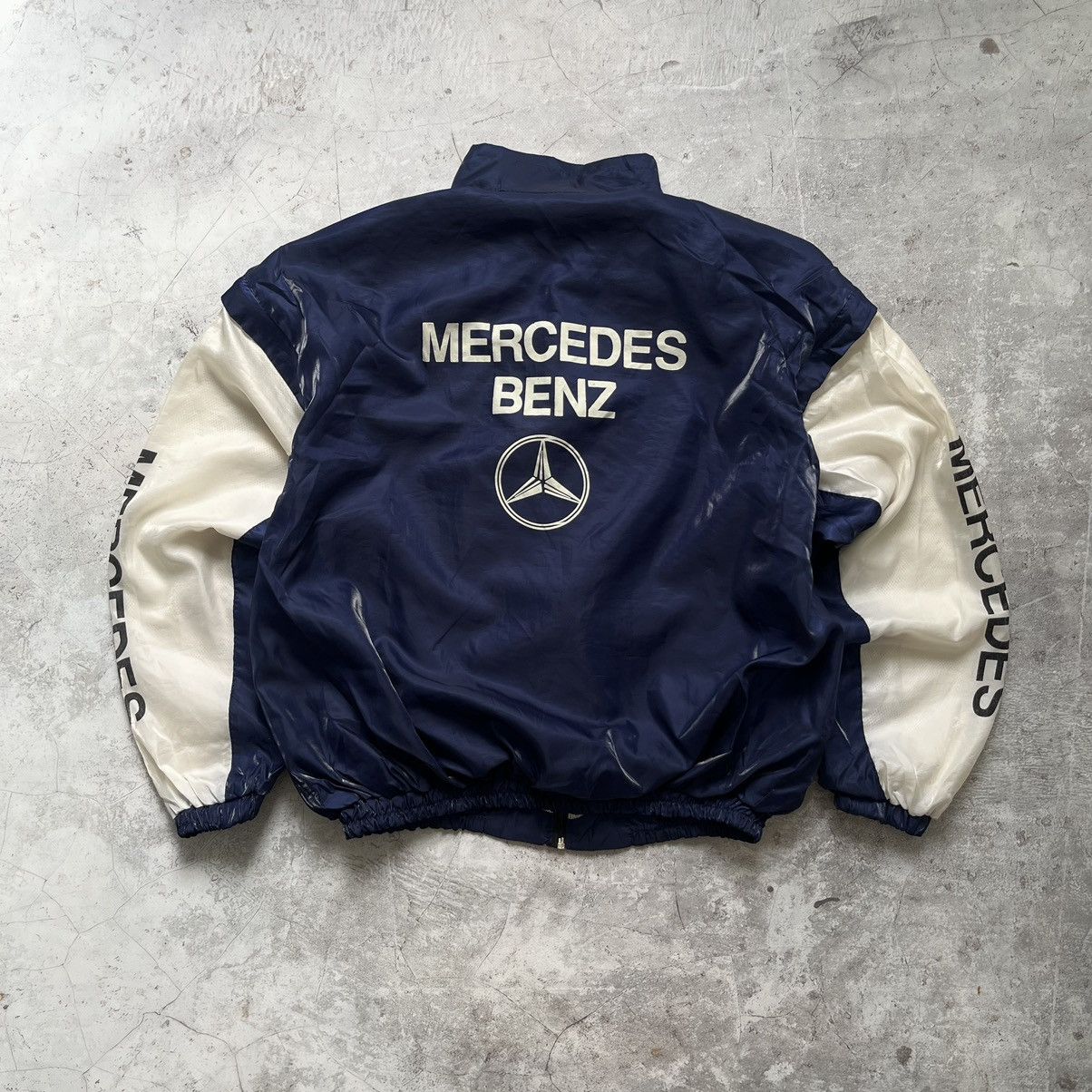 image of Vintage 1990S Mercedes Benz Jacket in Blue, Men's (Size XL)