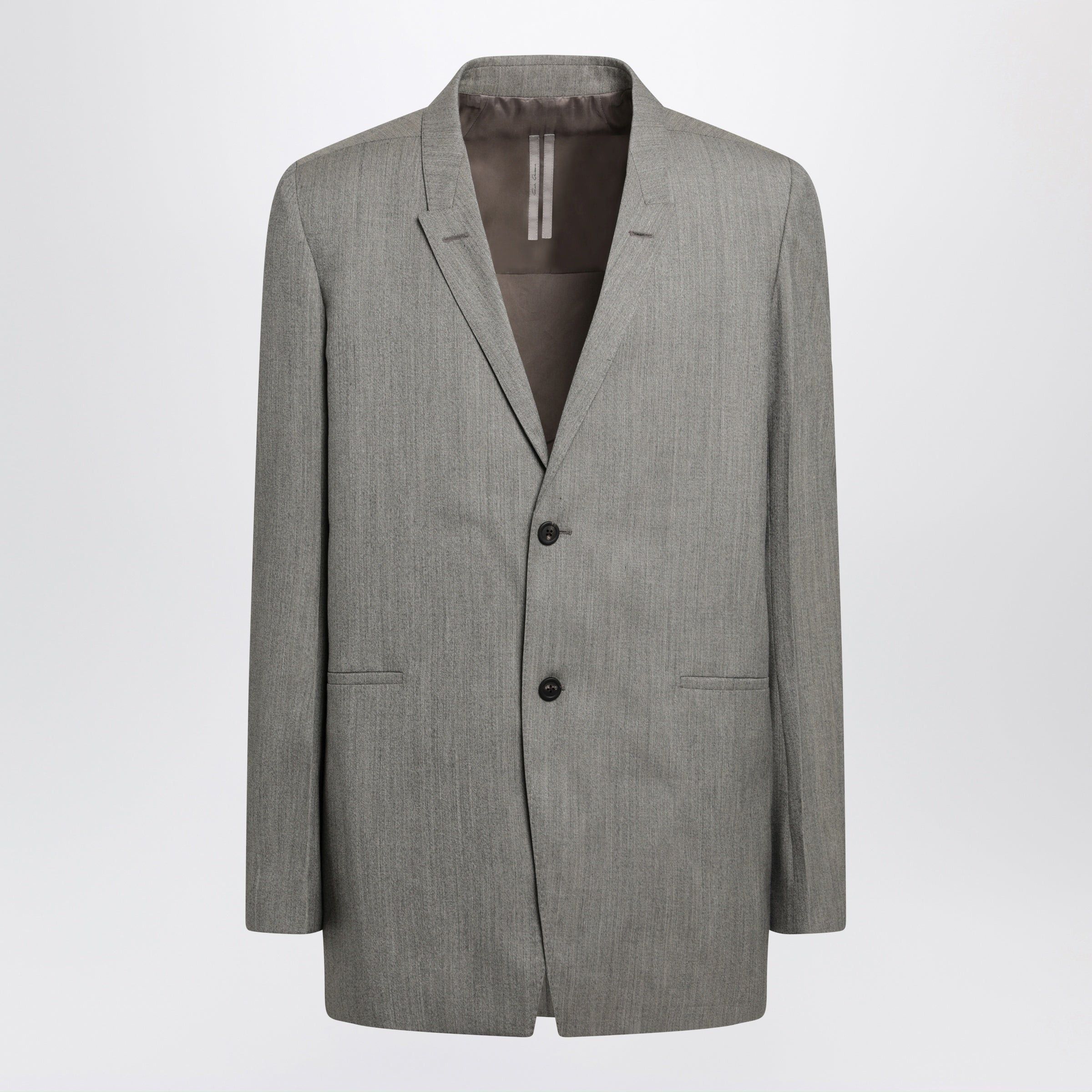Rick Owens Rick Owens Grey Melange Concordian Blazer Size US L / EU 52-54 / 3 - 1 Thumbnail