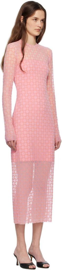 Givenchy o1srvl11e1225 Monogram 72 Tulle Midi Dress in Pink Size XXL / US 16-18 / IT 52-54 - 2 Thumbnail