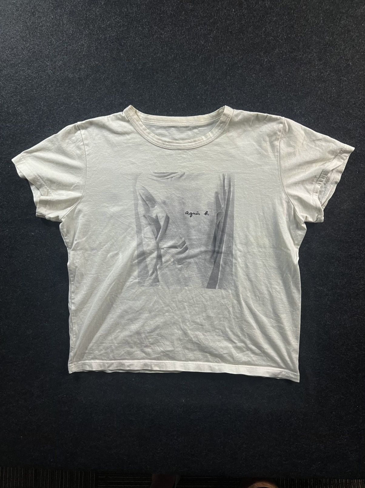 agnes b. Vintage’s90 Agnes B Bruce Webber Photo Tee Cropped Tee Size M / US 6-8 / IT 42-44 - 2 Thumbnail