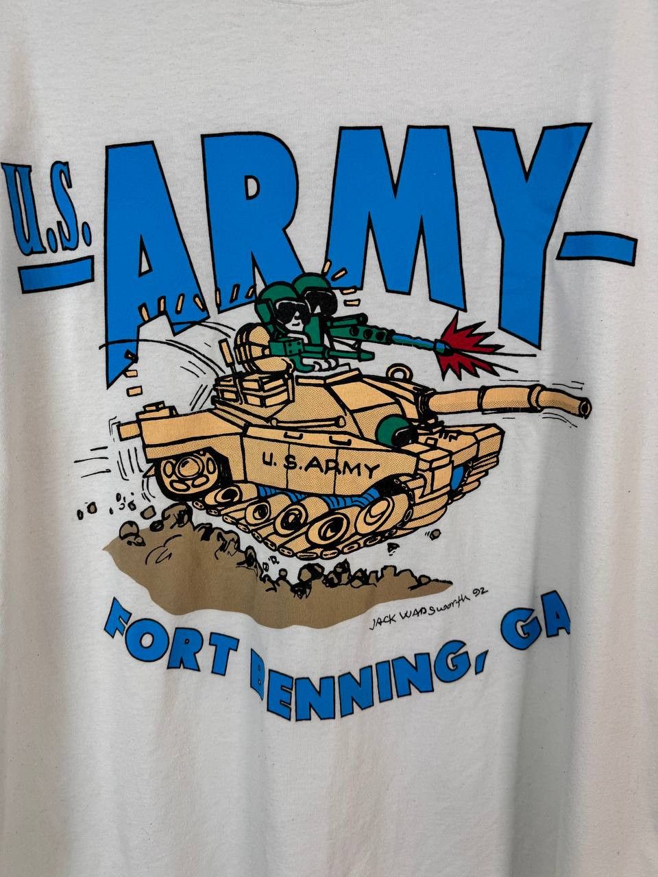 Vintage Vintage rare humor US Army 1992 T-shirt Size US XL / EU 56 / 4 - 2 Thumbnail