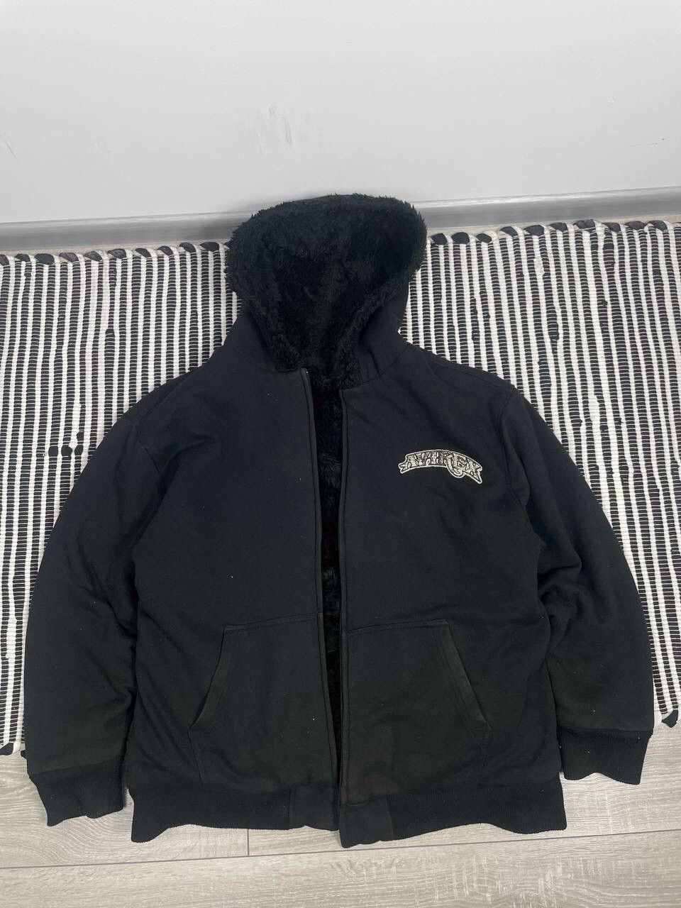Other Vintage Avirex Furry Reversible Zip Up Hooded Jacket Y2K Size US XXL / EU 58 / 5 - 4 Thumbnail