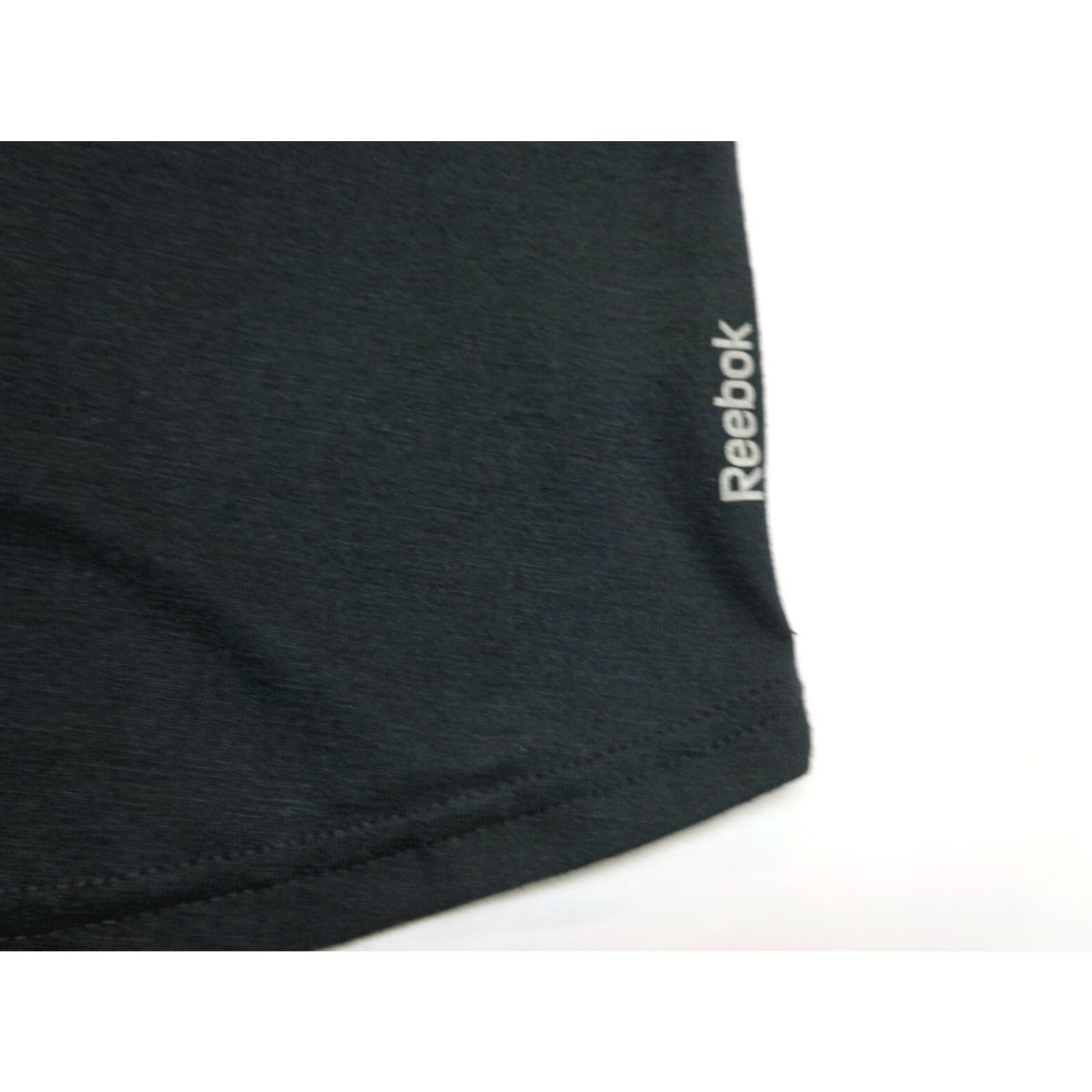 Reebok Reebok Women's Solid T-Shirt Black 2XL Shirt Short Sleeve Travel Summer Mens? Size XXL / US 16-18 / IT 52-54 - 2 Thumbnail