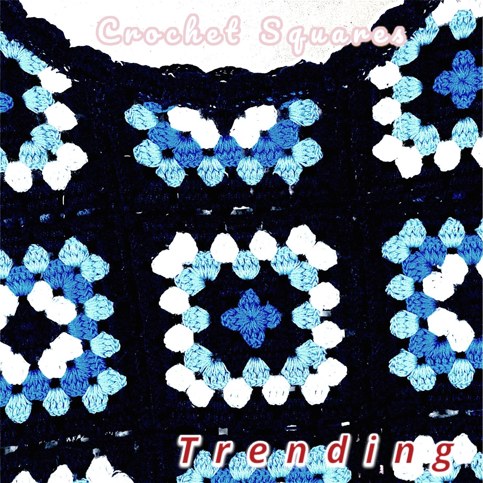 Other Women's Crochet Granny Square Knit Cropped Top Boho Size M Size M / US 6-8 / IT 42-44 - 4 Thumbnail