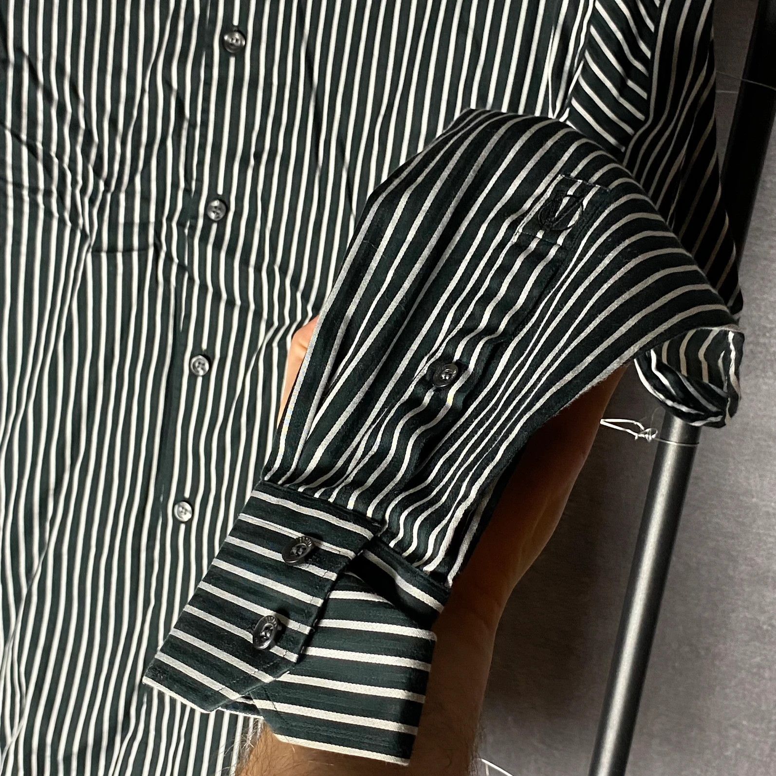 Designer × Versace Versace Collection shirt striped black white classic Size US L / EU 52-54 / 3 - 5 Thumbnail