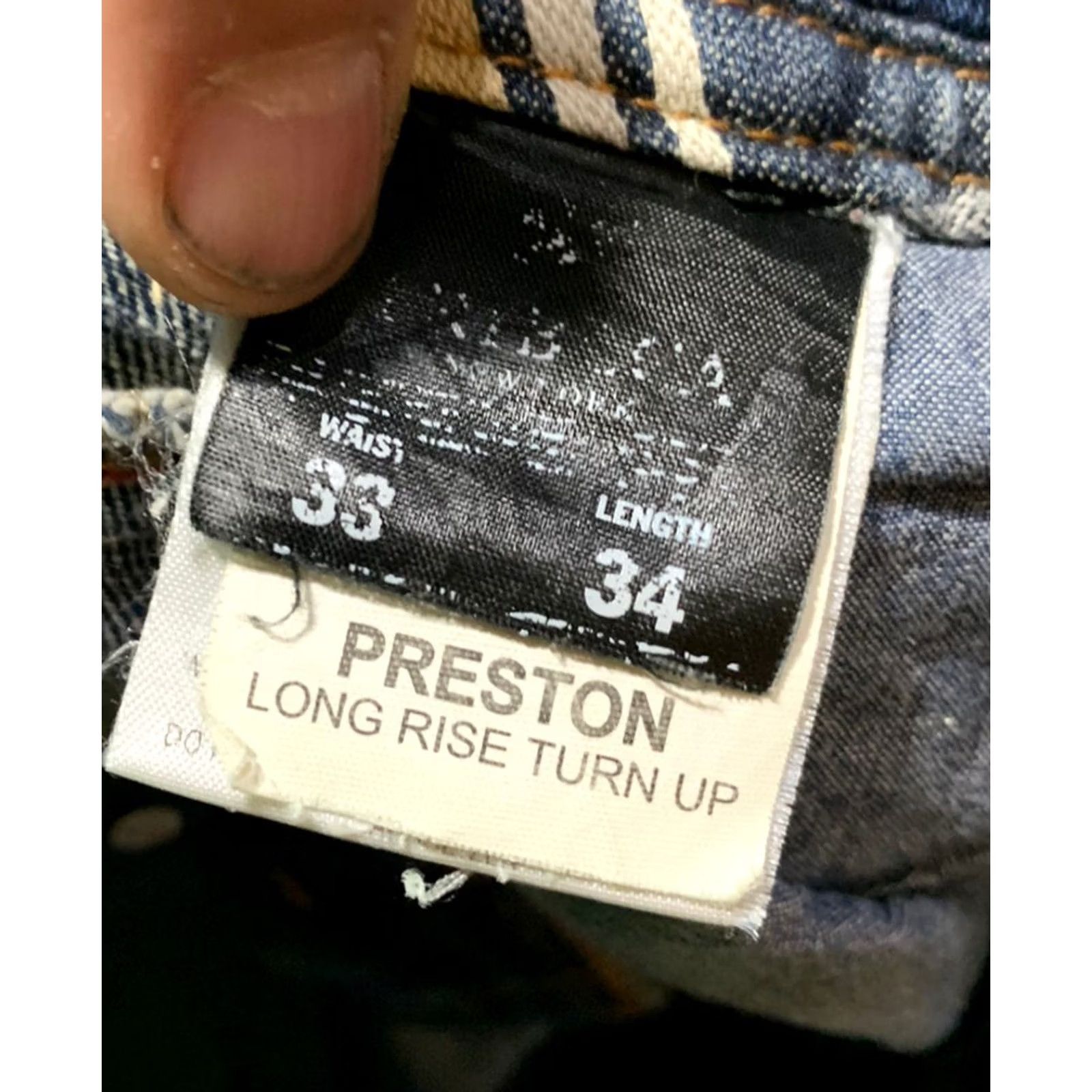 Vintage Tribeca Mens Preston Jeans Size 33X34 Extra Large Size US 33 - 4 Thumbnail