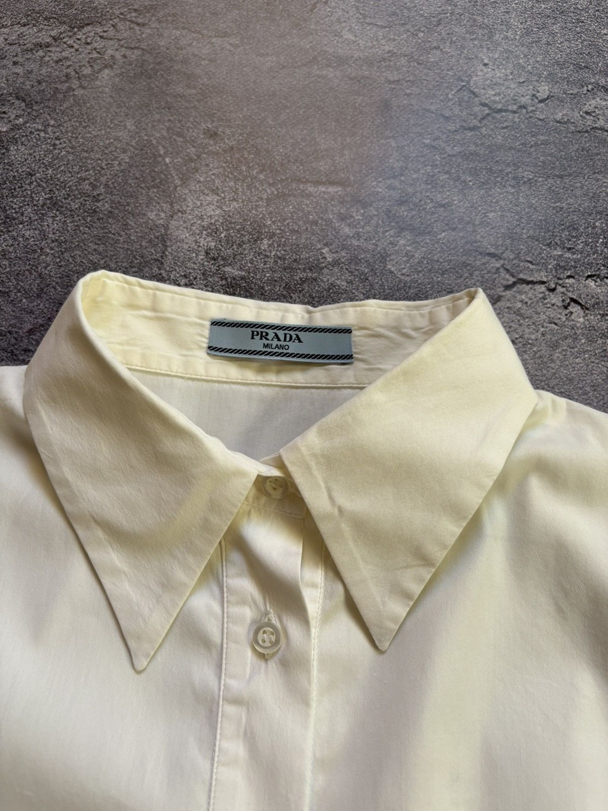 Prada Prada Milano Luxury Woman’s White Blouse Shirt Button Up Size M / US 6-8 / IT 42-44 - 7 Thumbnail
