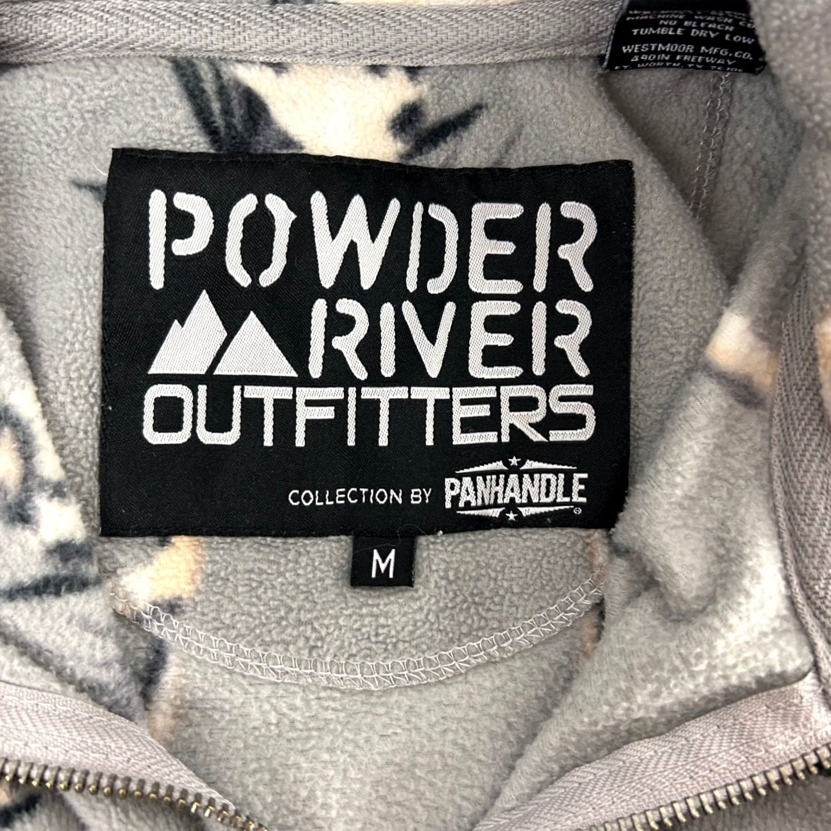 Vintage Powder River Outfitters Gray Bull Skull Fleece 1/4 Zip Pullover Women's M Shirt Size M / US 6-8 / IT 42-44 - 4 Thumbnail
