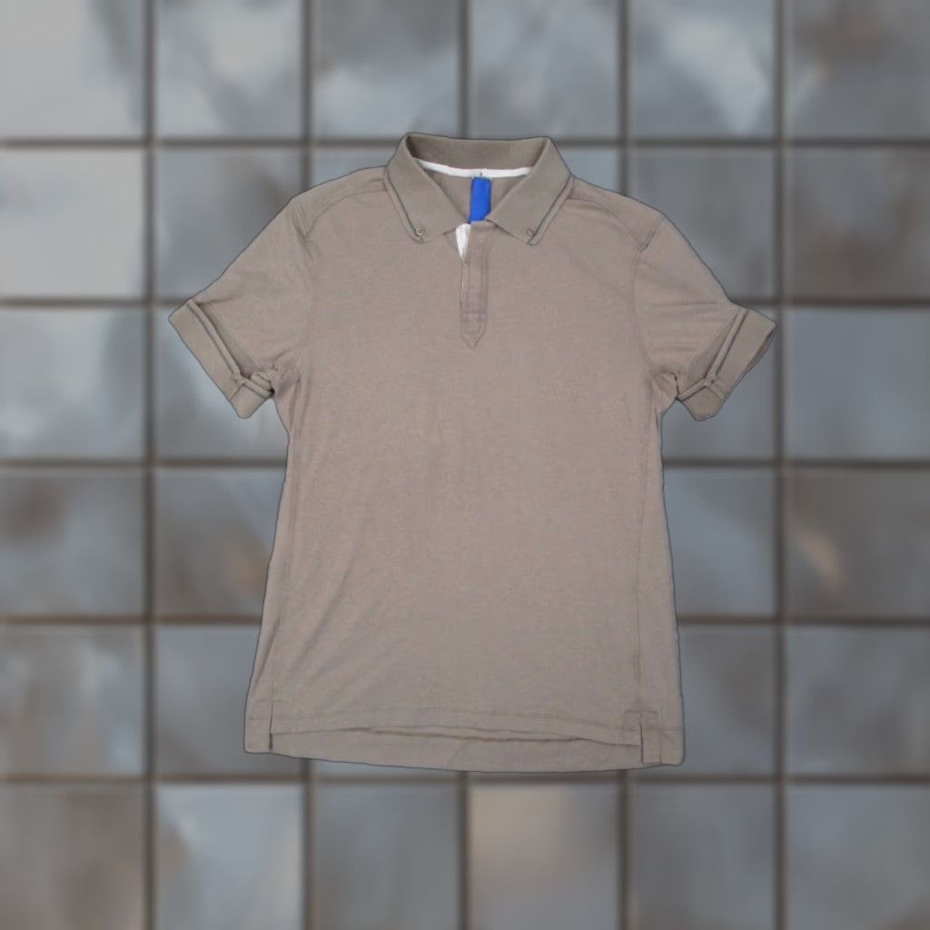 Vintage Kit Ace Polo Shirt Mens Small Beige Cashmere Cotton Blend Short Sleeve Casual Size US S / EU 44-46 / 1 - 1 Thumbnail