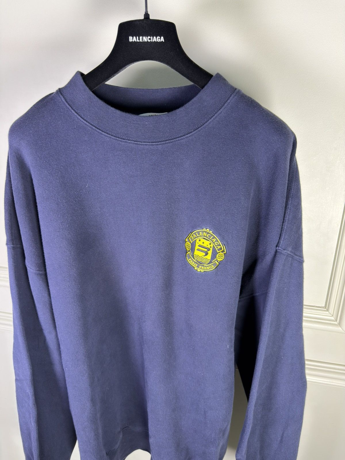 Balenciaga BALENCIAGA DEMNA 3B PARIS LOGO SPORT FOOT SWEATER Size US M / EU 48-50 / 2 - 2 Thumbnail
