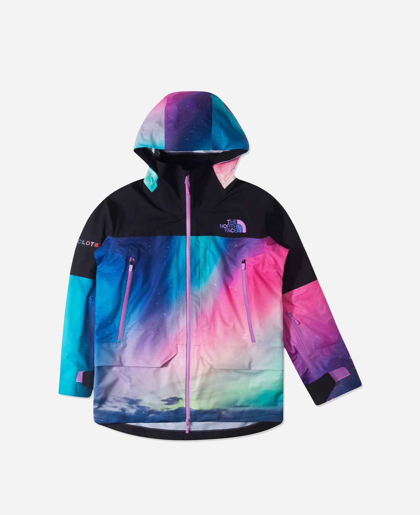 image of Clot x Kazuki Kuraishi Aurora Snow Jacket in Pink, Men's (Size Large)