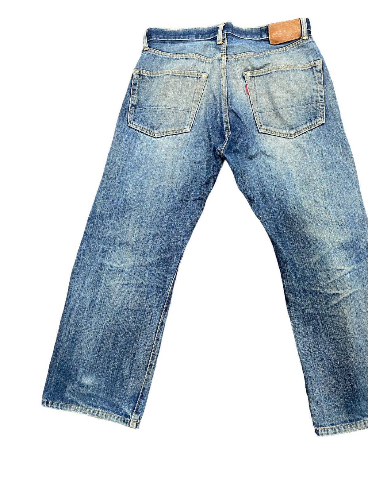 Japanese Brand SUPER DESTROYED JAPAN BRAND BUTTON FLY SELVEDGE DENIM Size US 34 / EU 50 - 7 Thumbnail