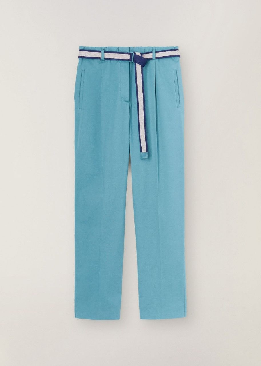 image of Loro Piana O1Srvl11E0424 Trouser In Blue, Women's (Size 26)