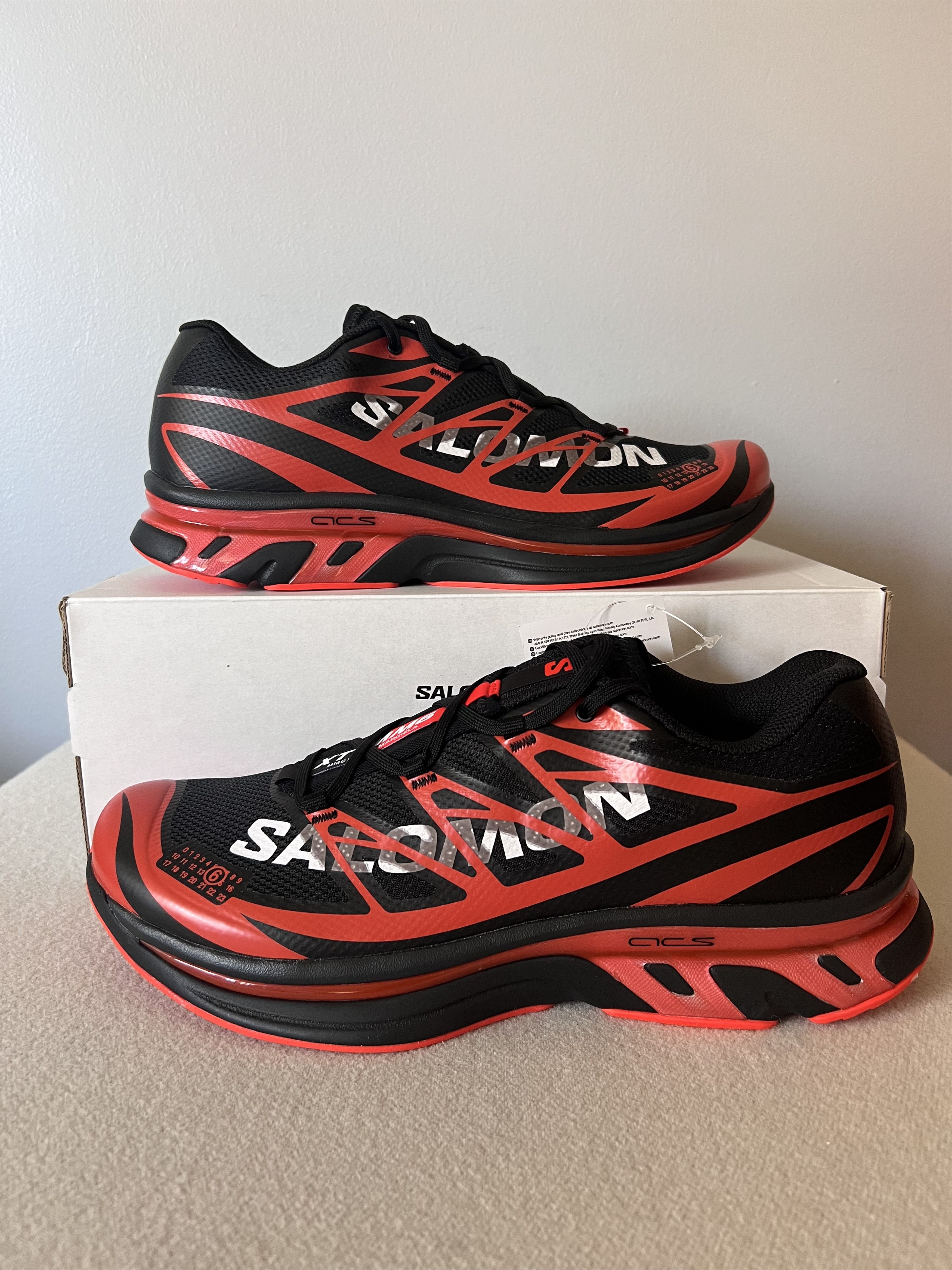 Maison Margiela × Salomon MM6 Maison Margiela Salomon XT-MM6 in Black Red Size US 11 / EU 44 - 2 Thumbnail