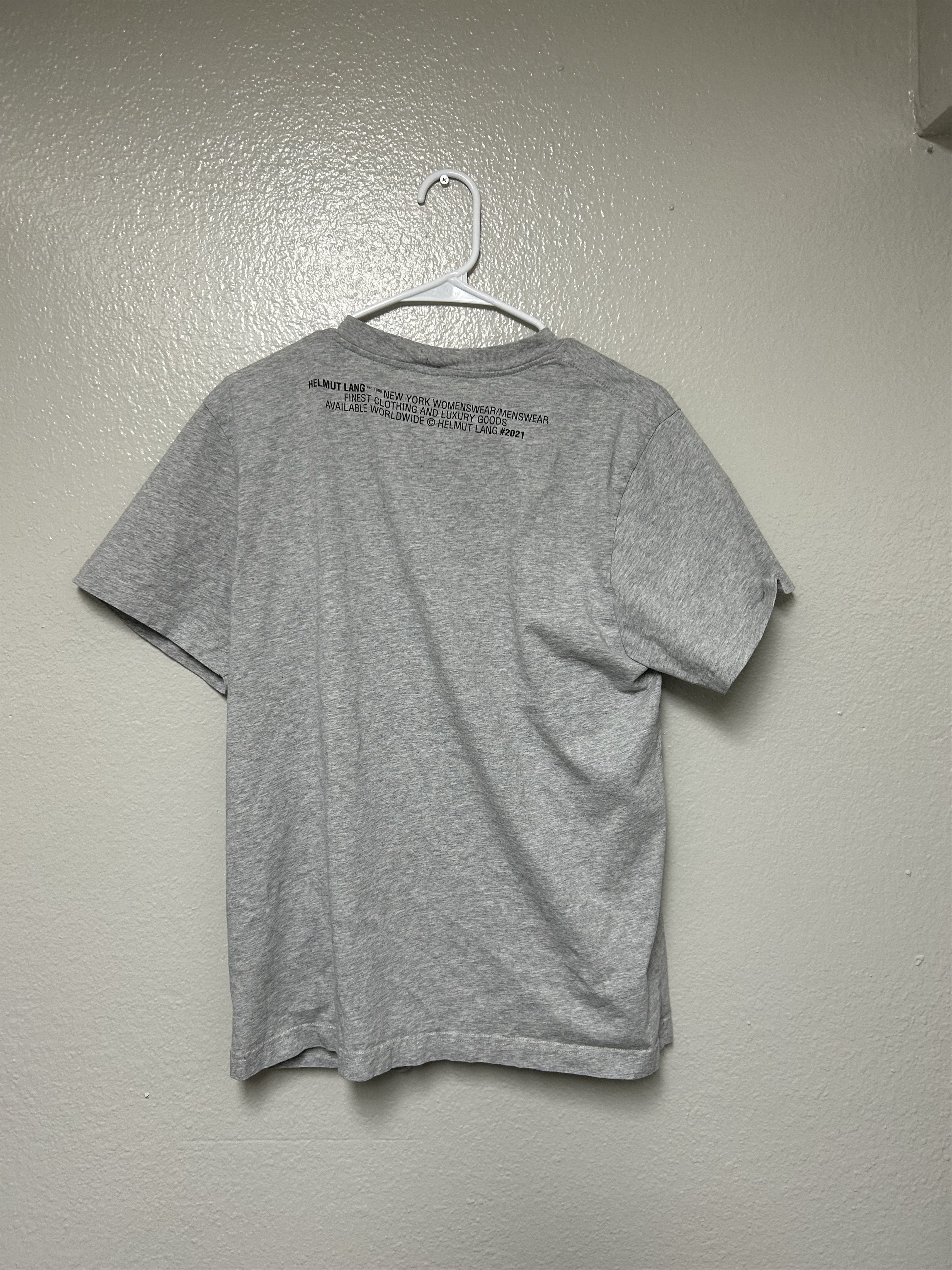 Helmut Lang Helmut lang gray minimal dog graphic tee size M Size US M / EU 48-50 / 2 - 2 Thumbnail