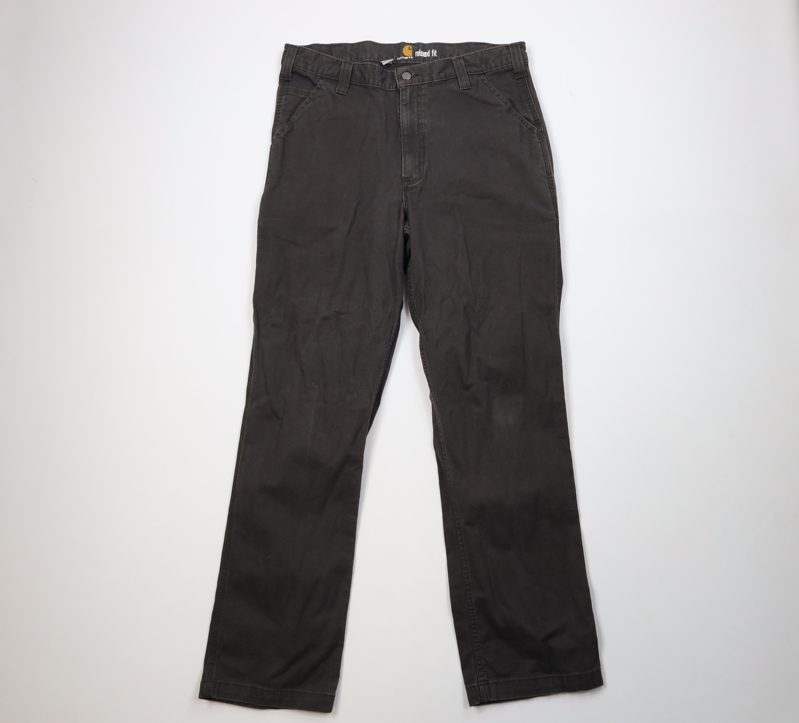 Carhartt Vintage Y2K Carhartt Wide Leg Dungaree Pants Peat Green Size US 36 / EU 52 - 1 Thumbnail