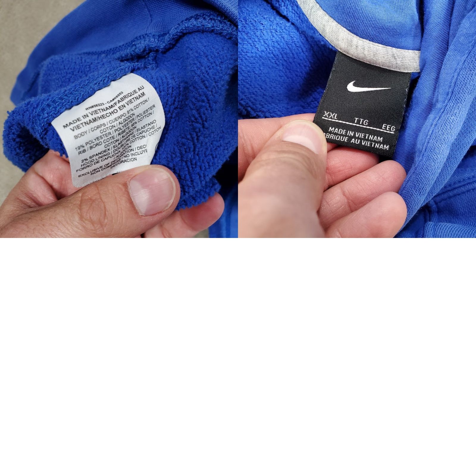 Nike Nike Hoodie Mens 2XL Blue Pullover Sweatshirt Essential Swoosh Logo Size US XXL / EU 58 / 5 - 8 Thumbnail