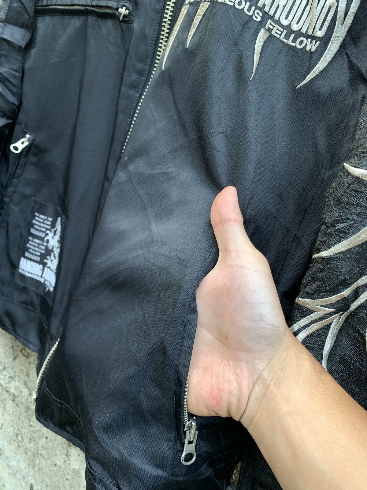 Japanese Brand Vintage Hanging Around Outrageous Fellow Zipper Jacket Size US L / EU 52-54 / 3 - 6 Thumbnail
