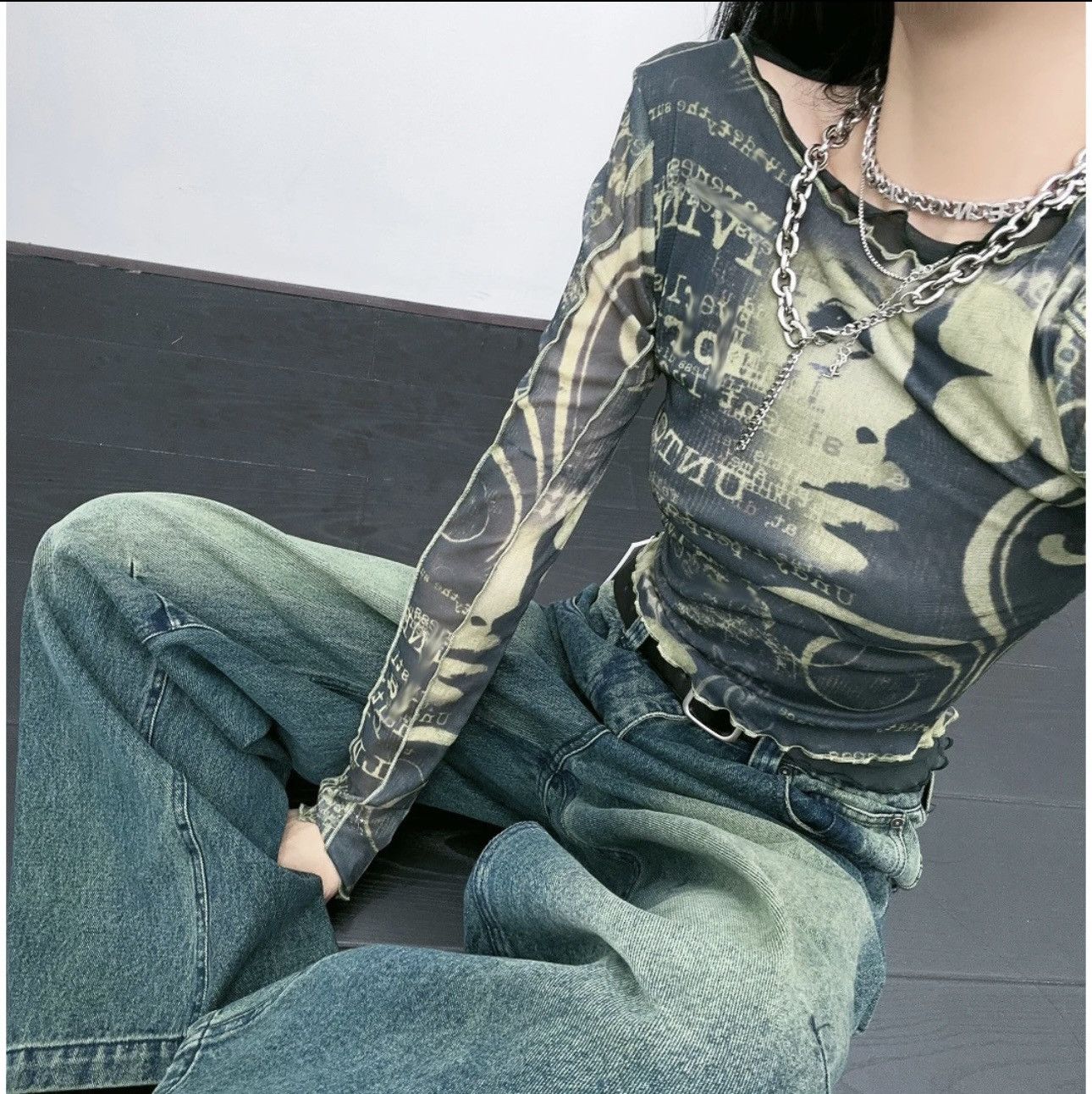 Hysteric Glamour Jean Paul Gaultier Style Mesh Long Sleeve Top Size S / US 4 / IT 40 - 2 Thumbnail