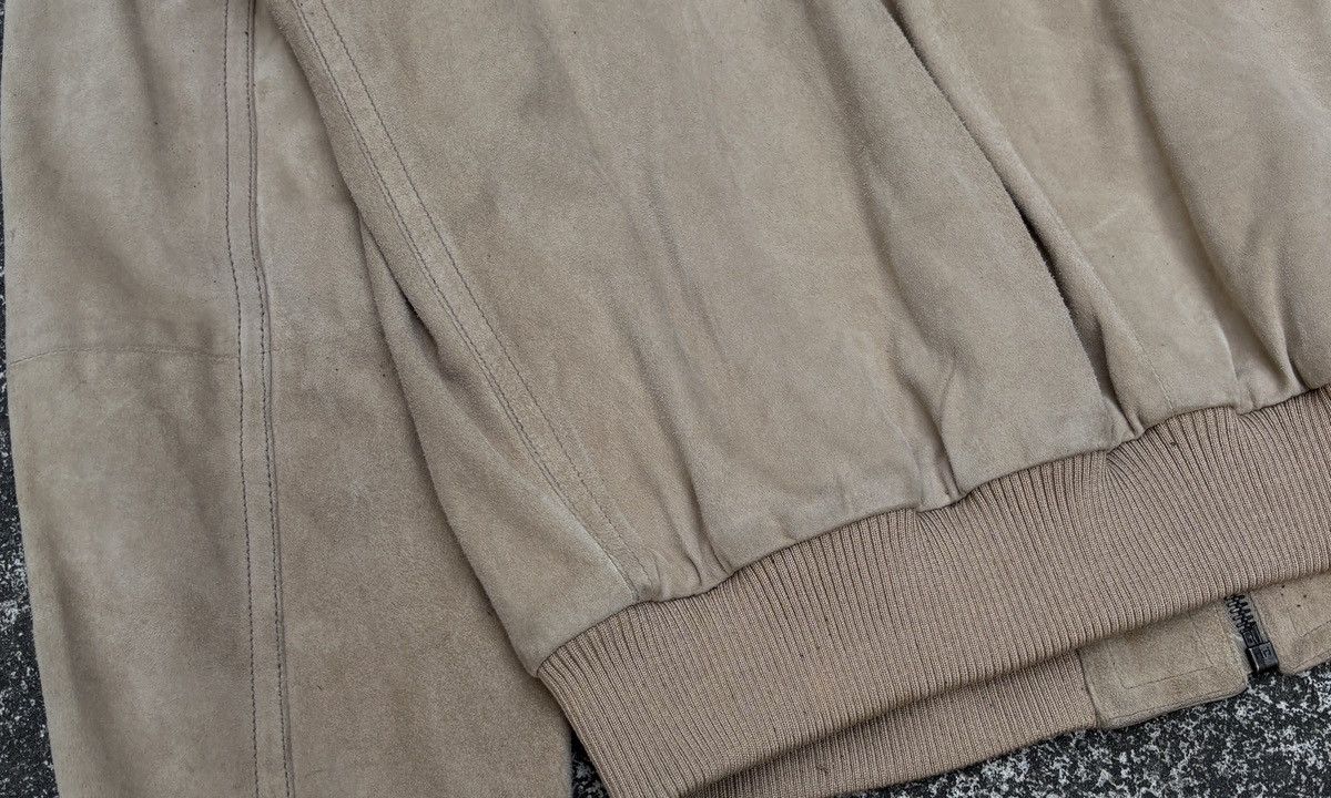 Prada 2009 Suede Leather Jacket Size US L / EU 52-54 / 3 - 12 Thumbnail