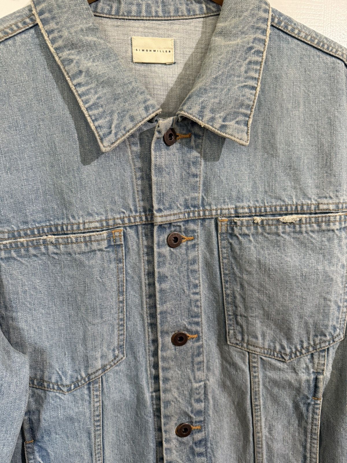Simon Miller Simon Miller distressed denim jacket Size US XL / EU 56 / 4 - 3 Thumbnail