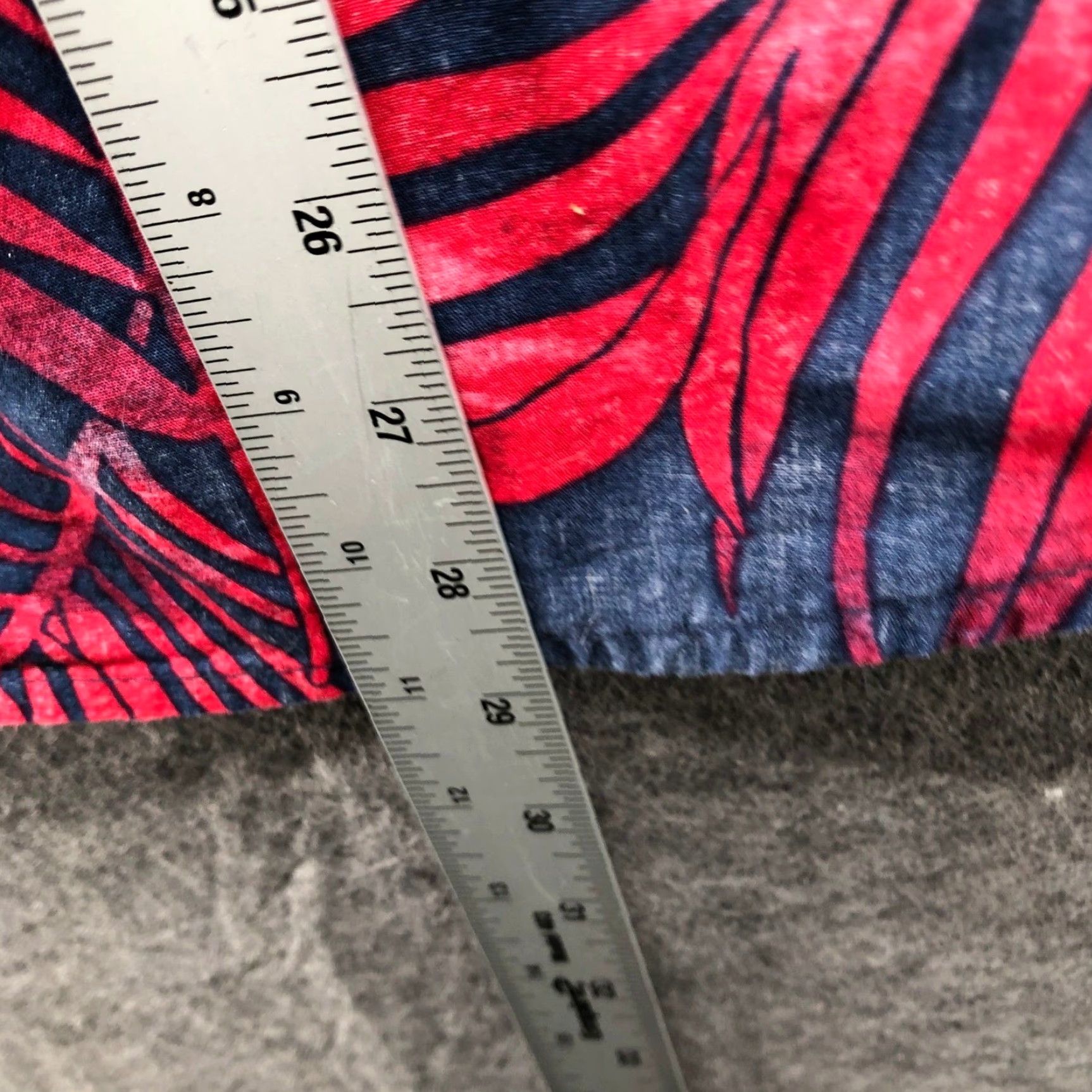 Levi's Levis Hawaiian Shirt Mens L Red Blue Palm Print Short Sleeve Button Up Cotton Size US L / EU 52-54 / 3 - 8 Thumbnail