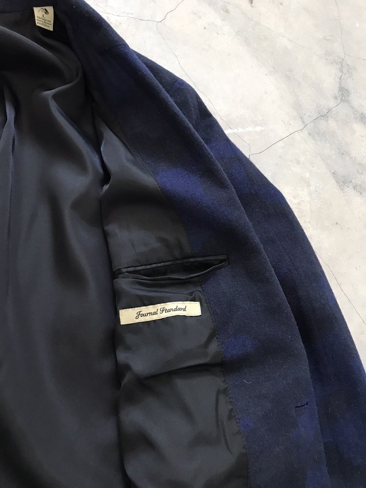 Journal Standard JOURNAL STANDARD Blue Camo Blazer Size 38L - 12 Thumbnail