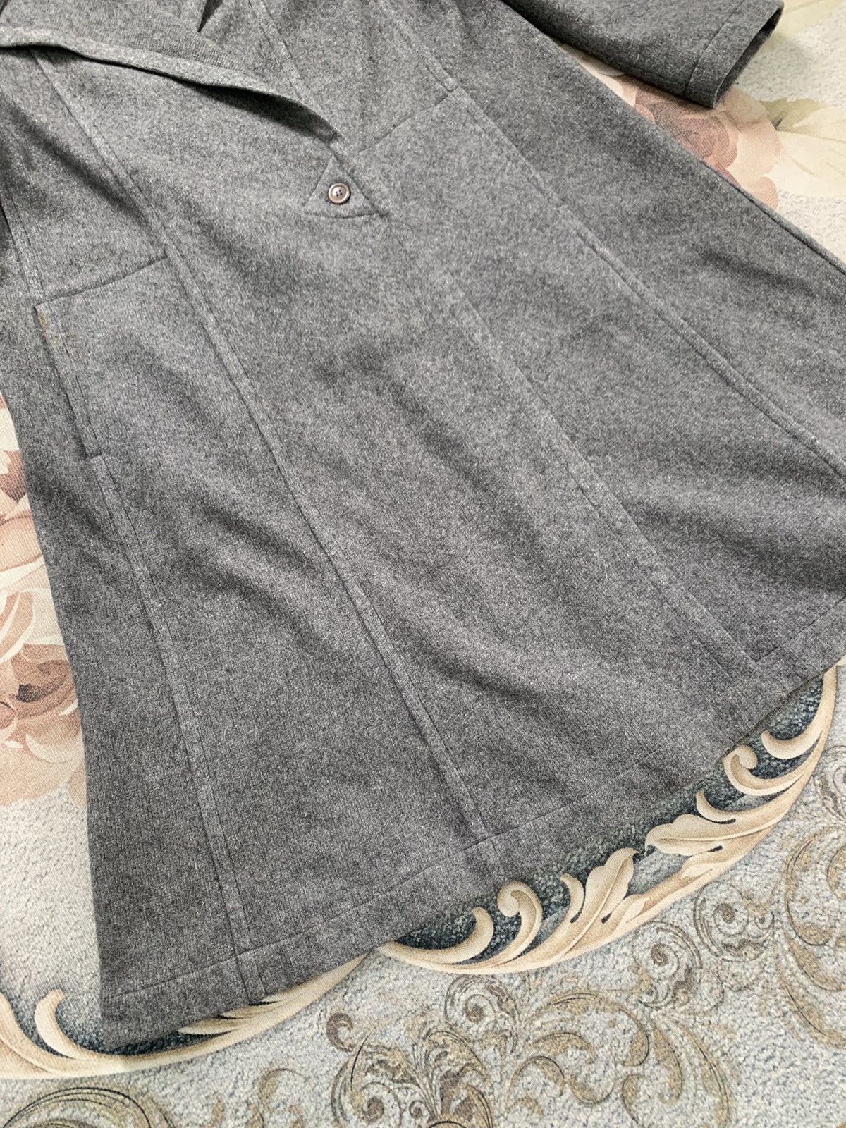 Issey Miyake Vintage 70s Issey Miyake Blend Wool Long Coat Size M / US 6-8 / IT 42-44 - 5 Thumbnail