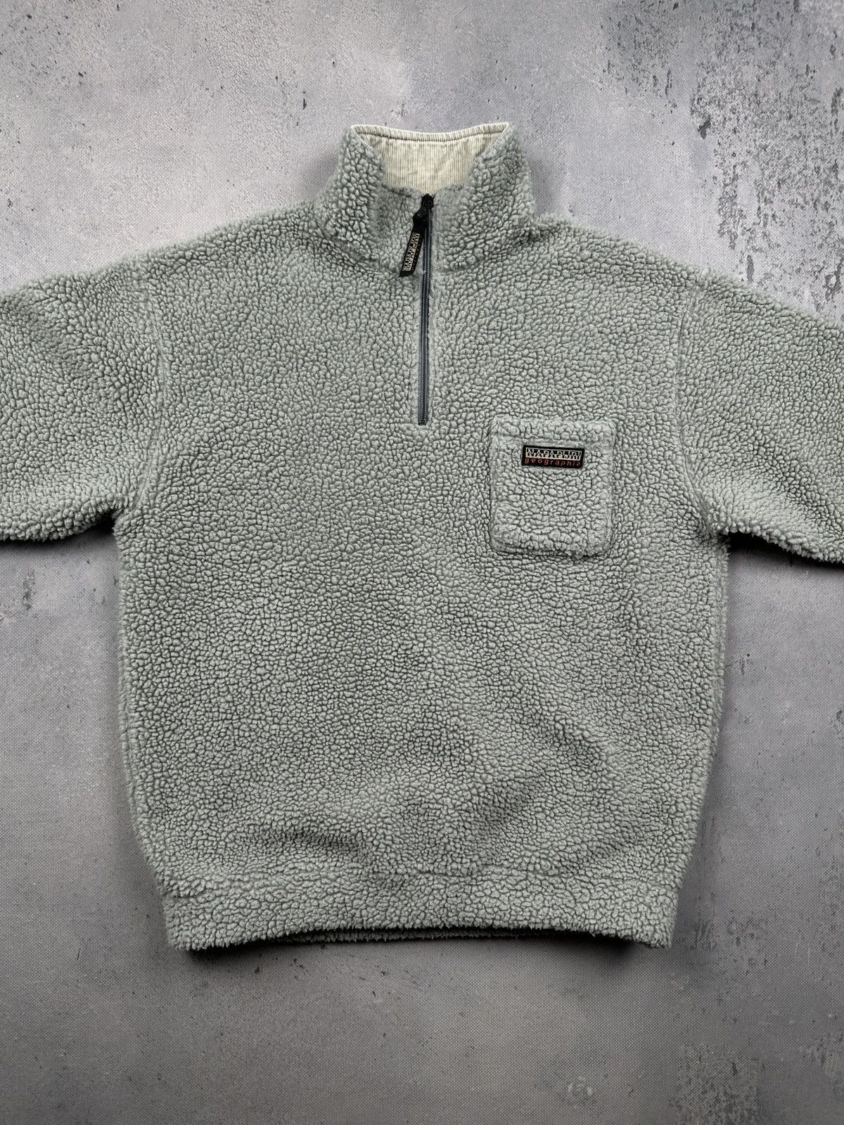 Napapijri Napapijri Geographic Sherpa Fleece 90s Quarter Zip Pullover Size US L / EU 52-54 / 3 - 10 Thumbnail