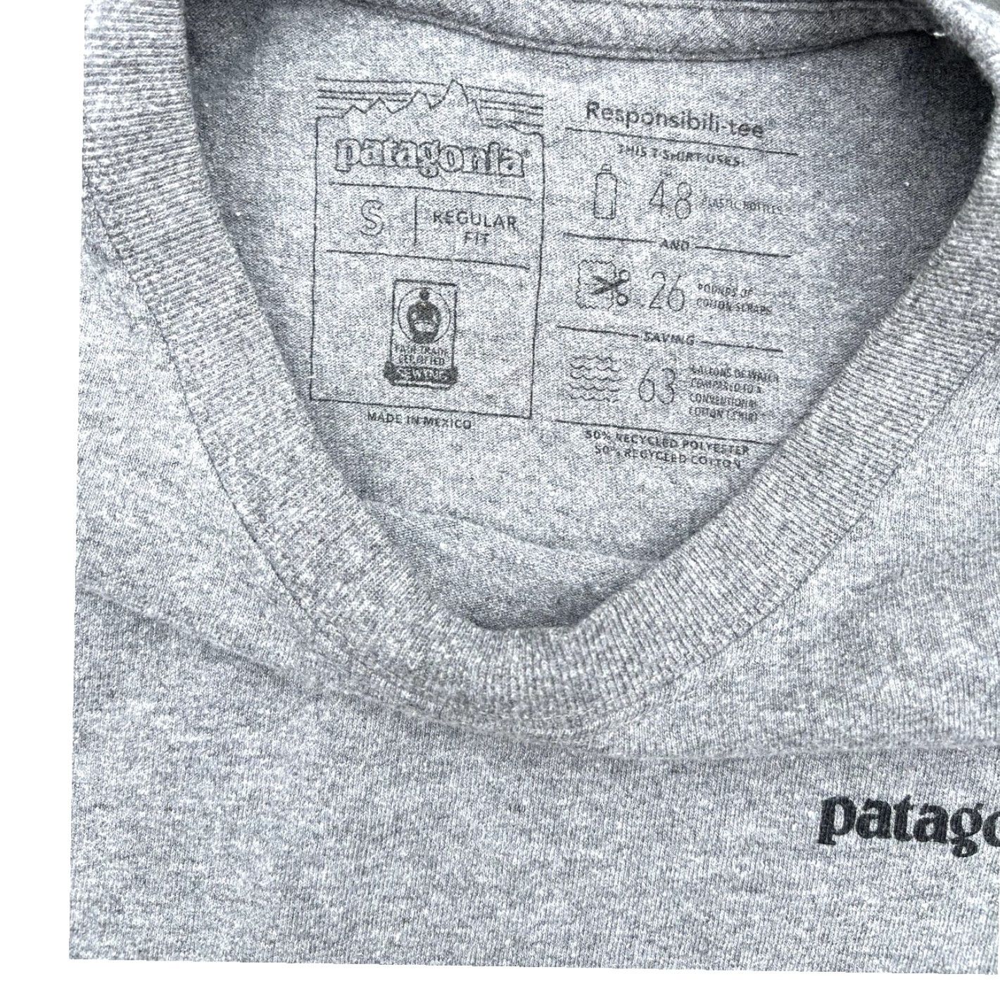 Patagonia Patagonia Fitz Roy Bison Back Logo Responsibili-Tee Long Sleeve Shirt Gray Size S Size US S / EU 44-46 / 1 - 4 Thumbnail