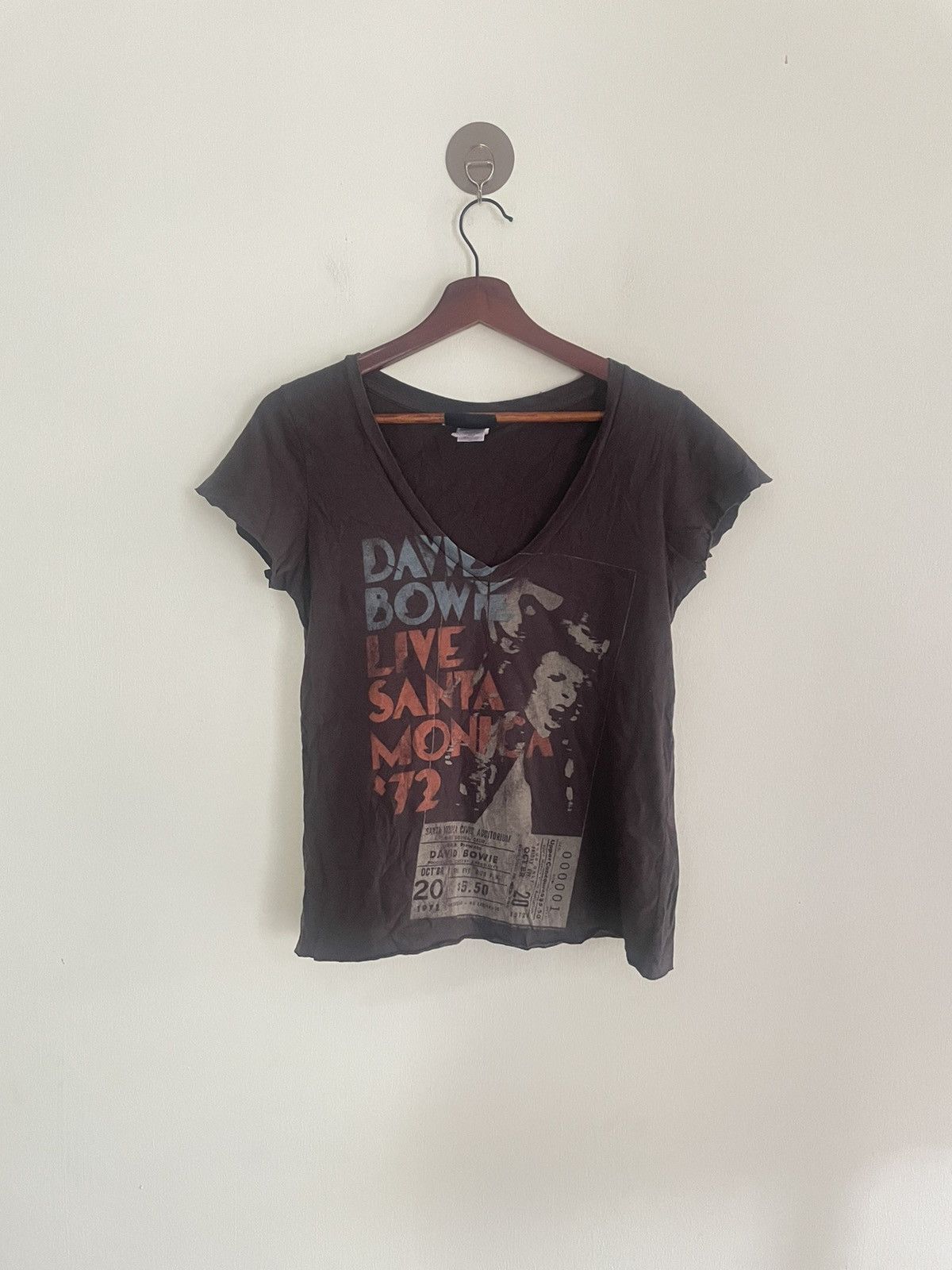 image of Band Tees x Junk Food David Bowie Tshirt in Black, Men's (Size Medium)